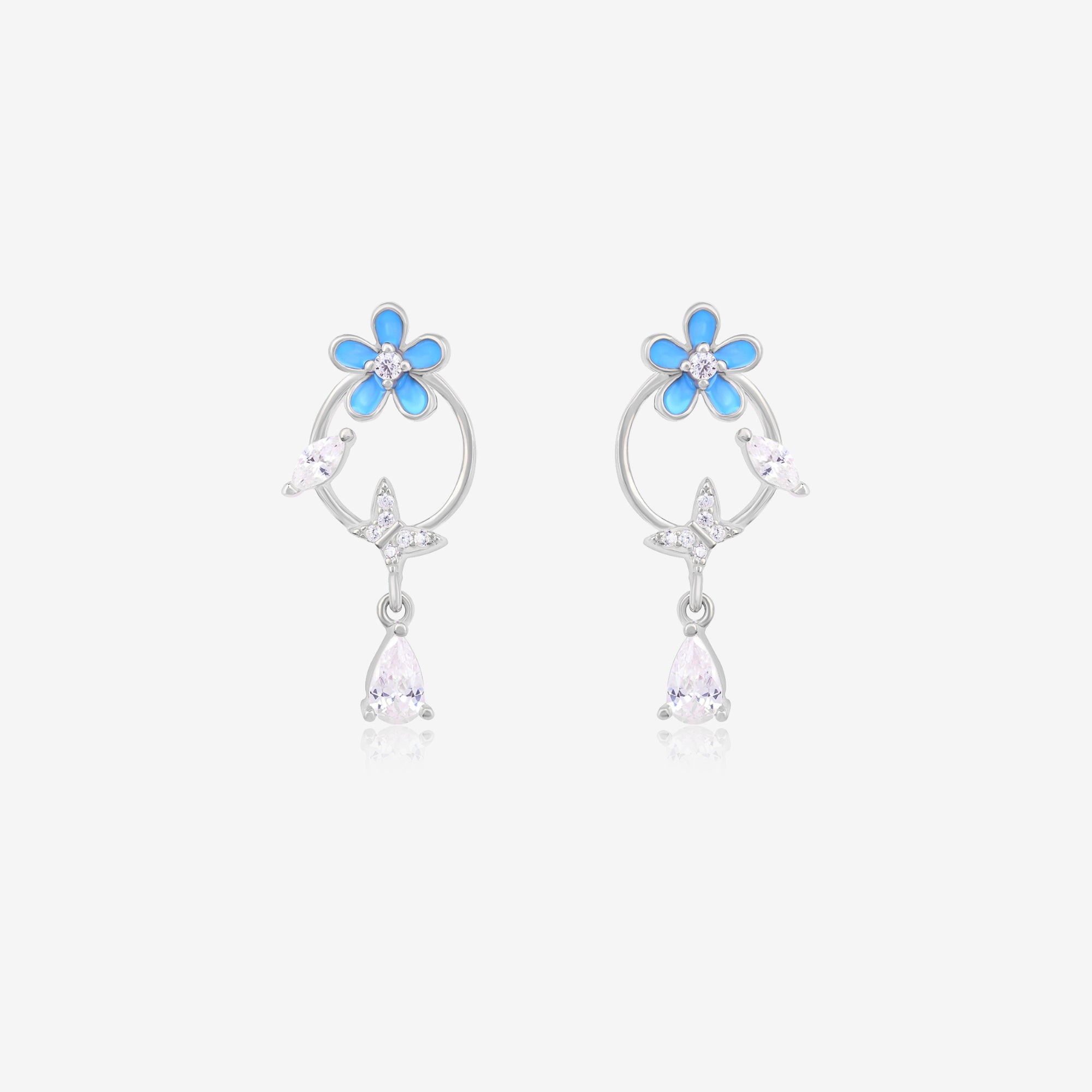 silver earrings