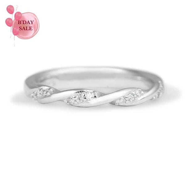 Braided Elegance Silver Ring - Touch925