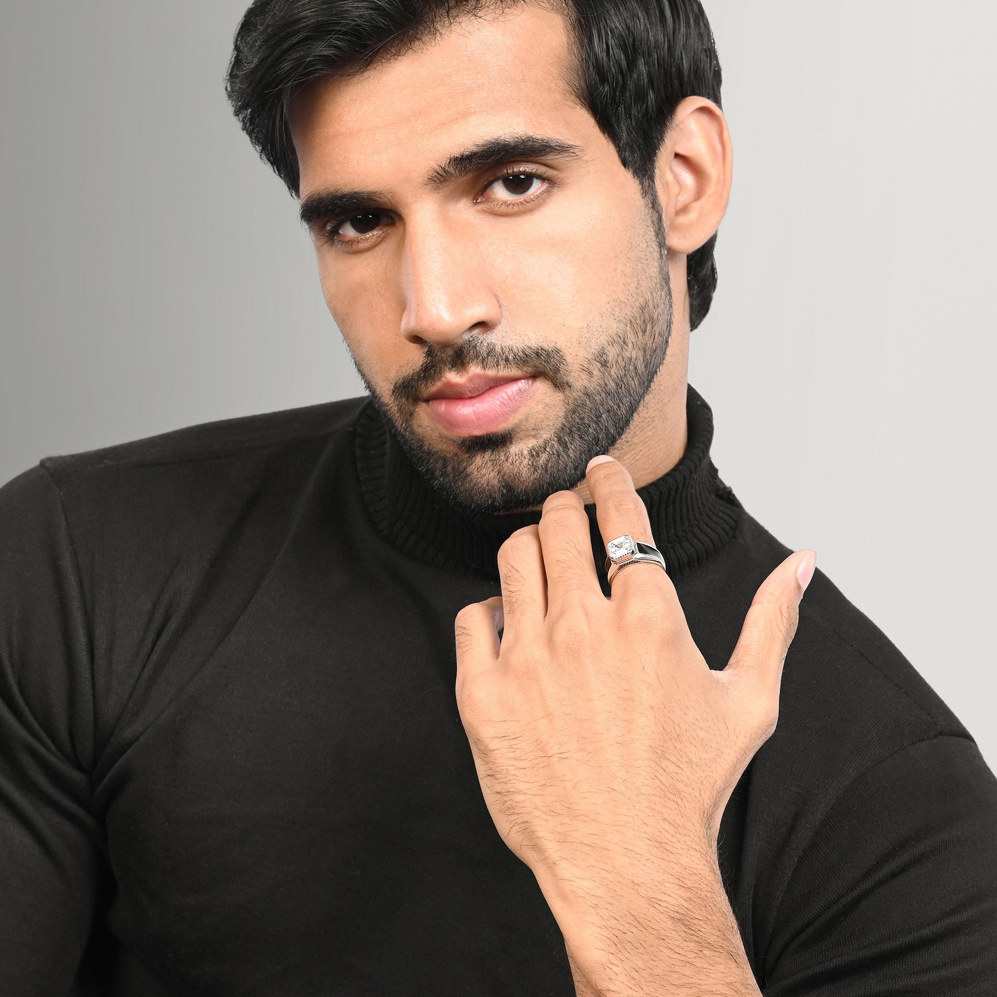 Radiant Edge Silver Ring