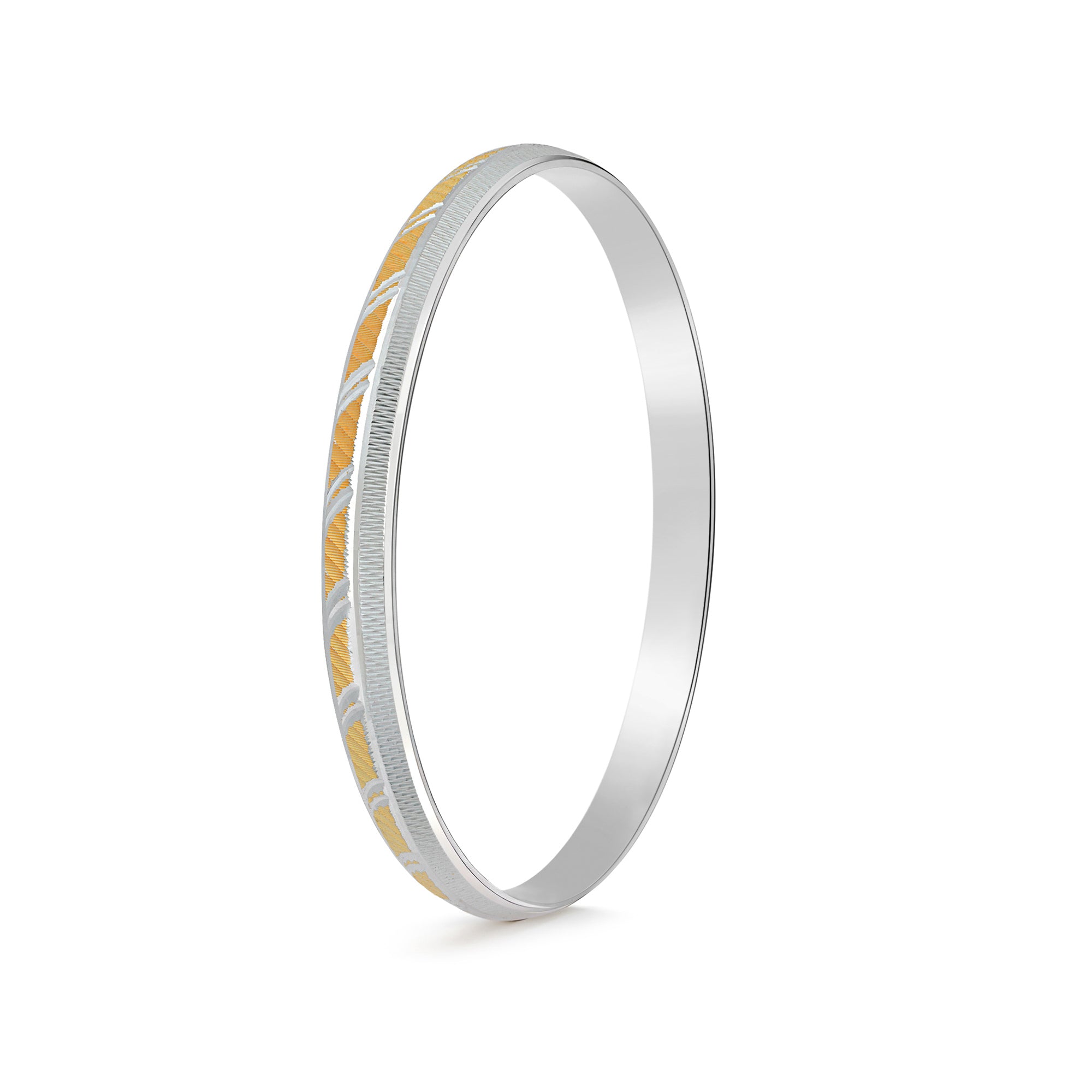 Dual-Tone Crescent Men Kada