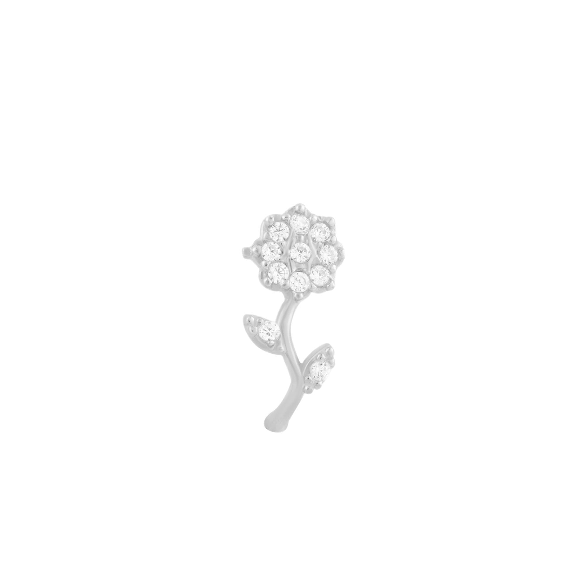 Floral CZ Spark Nose Pin