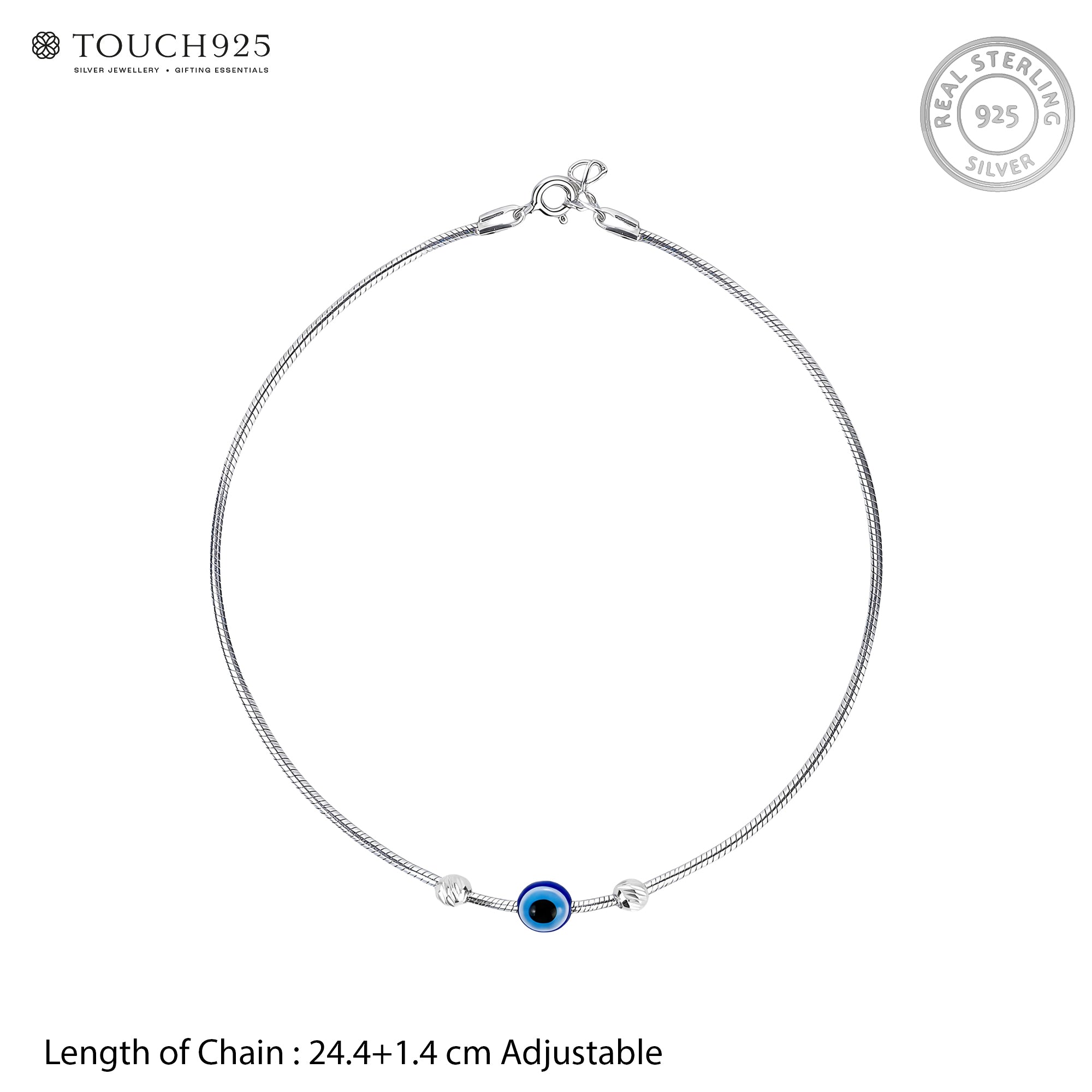 Cobalt Charm Anklet