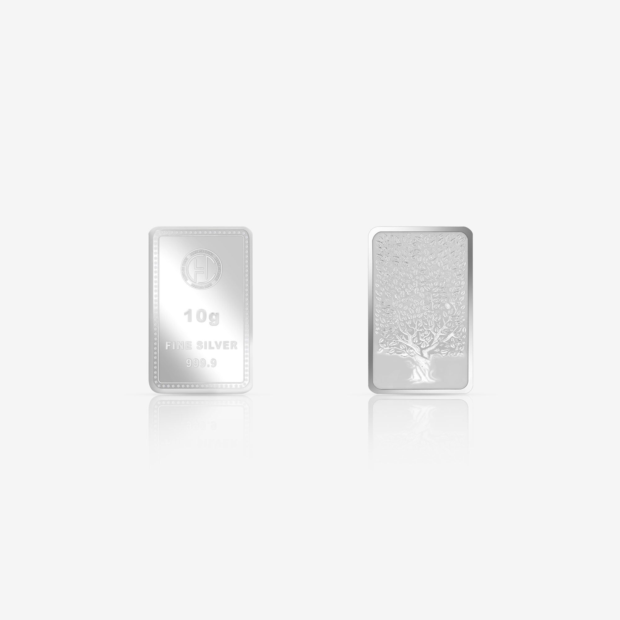 999 Silver 10g Banyan Tree Bar