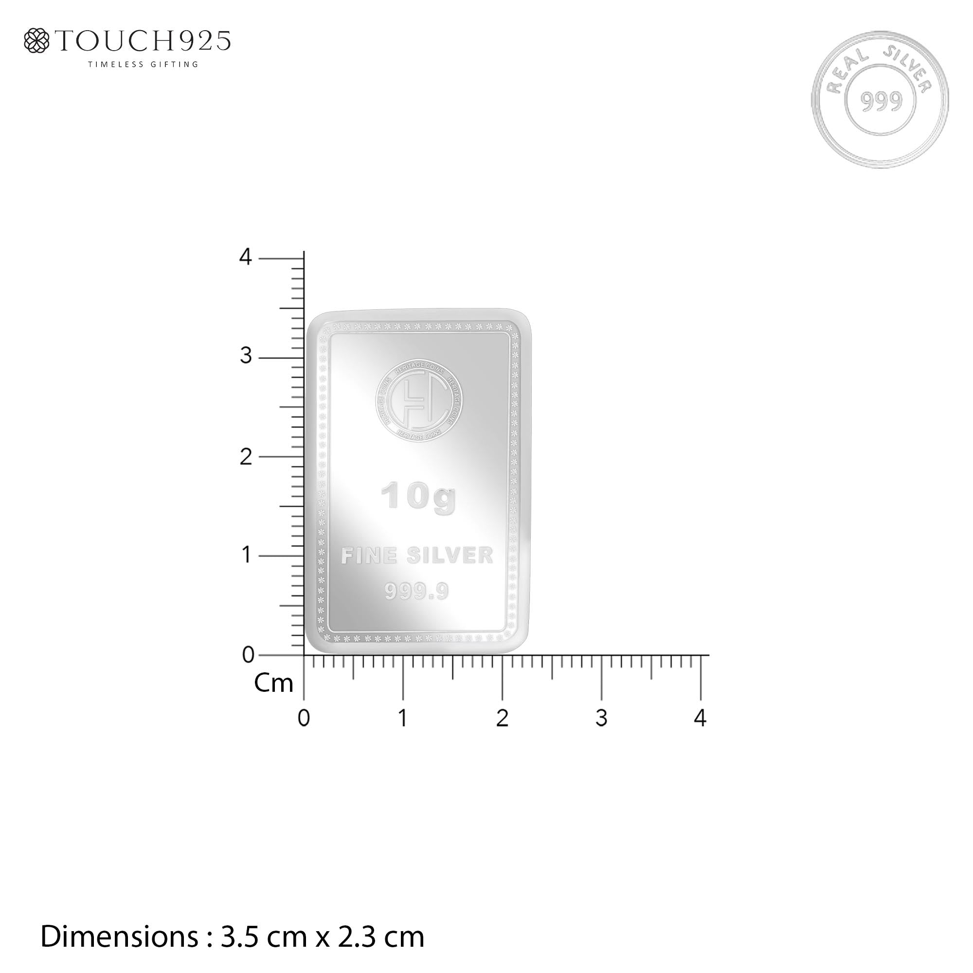 999 Silver 10g Banyan Tree Bar