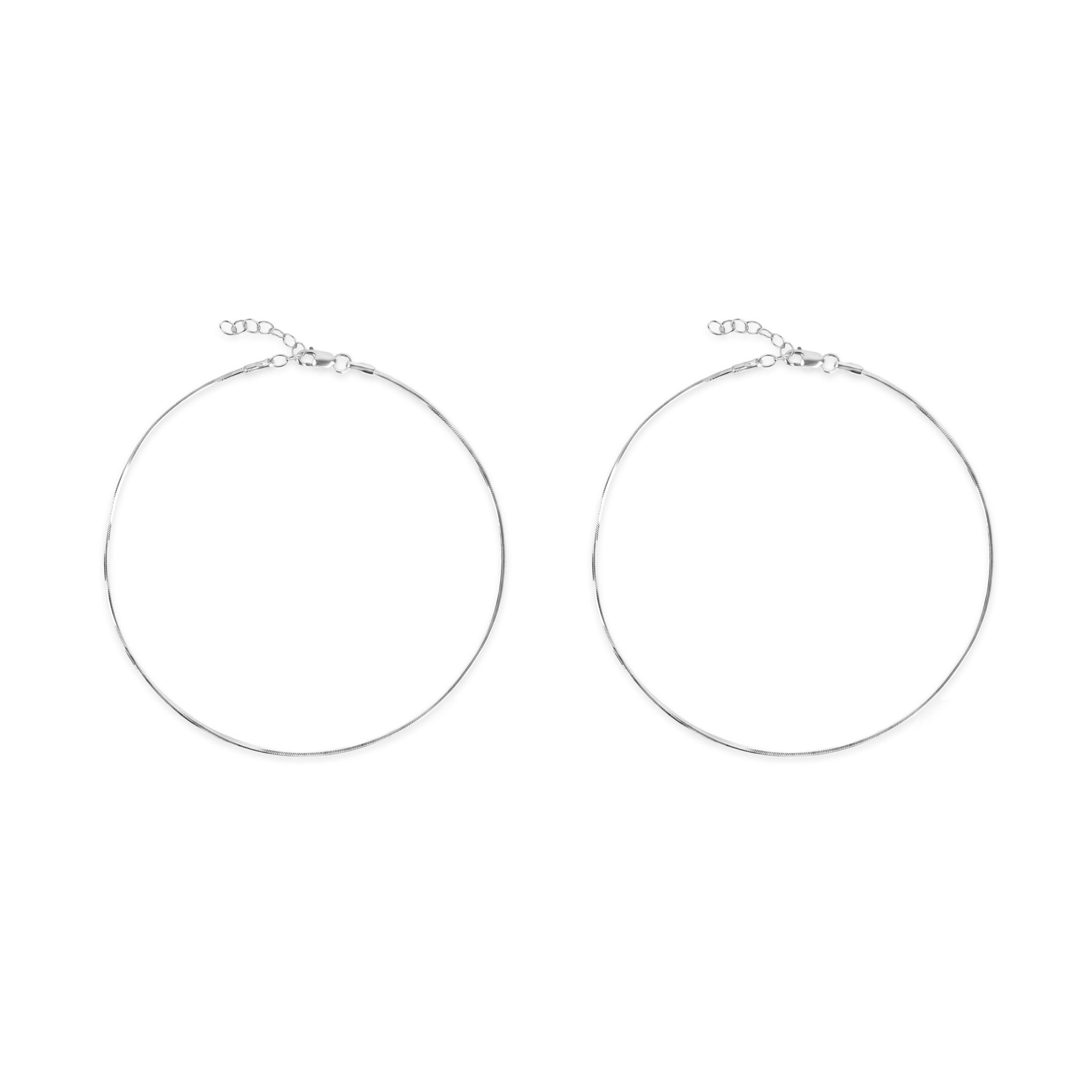 Sleek Fluid Link Anklet