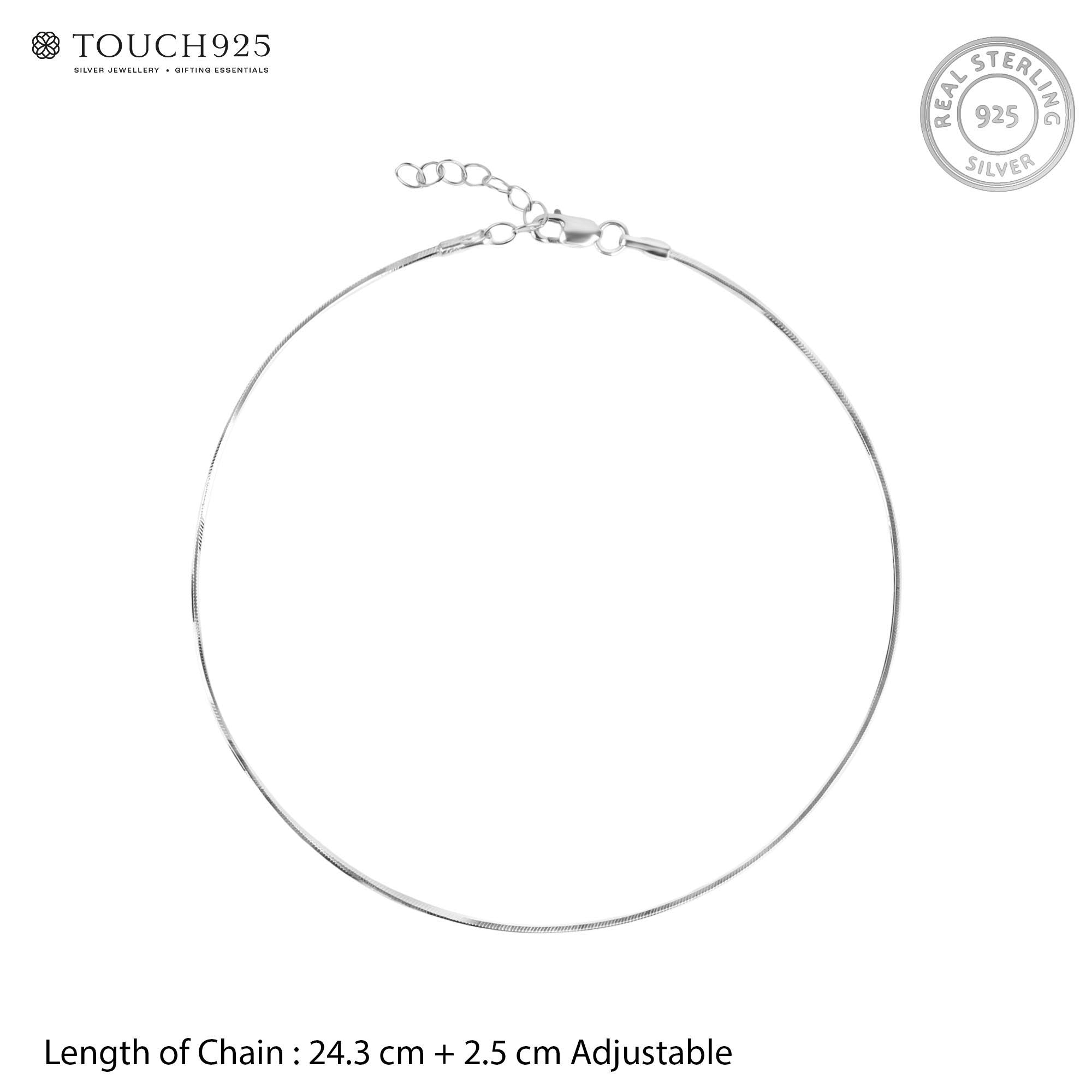Sleek Fluid Link Anklet