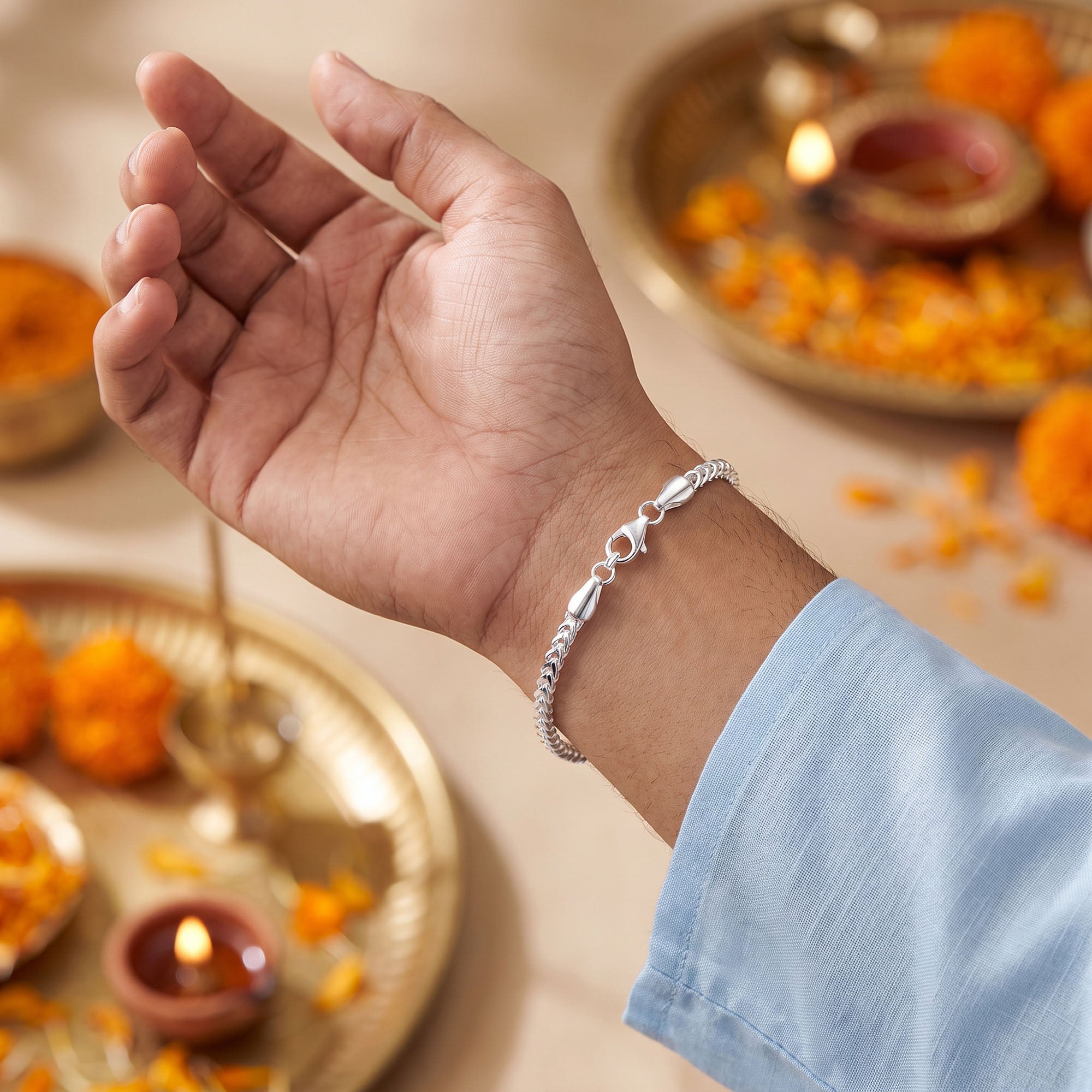 Silver Sankalp Forever Rakhi