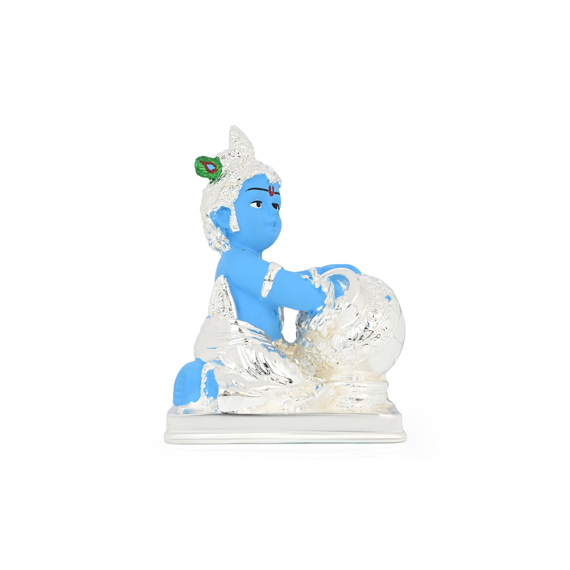 999 Silver Plated Bal Gopal Idol