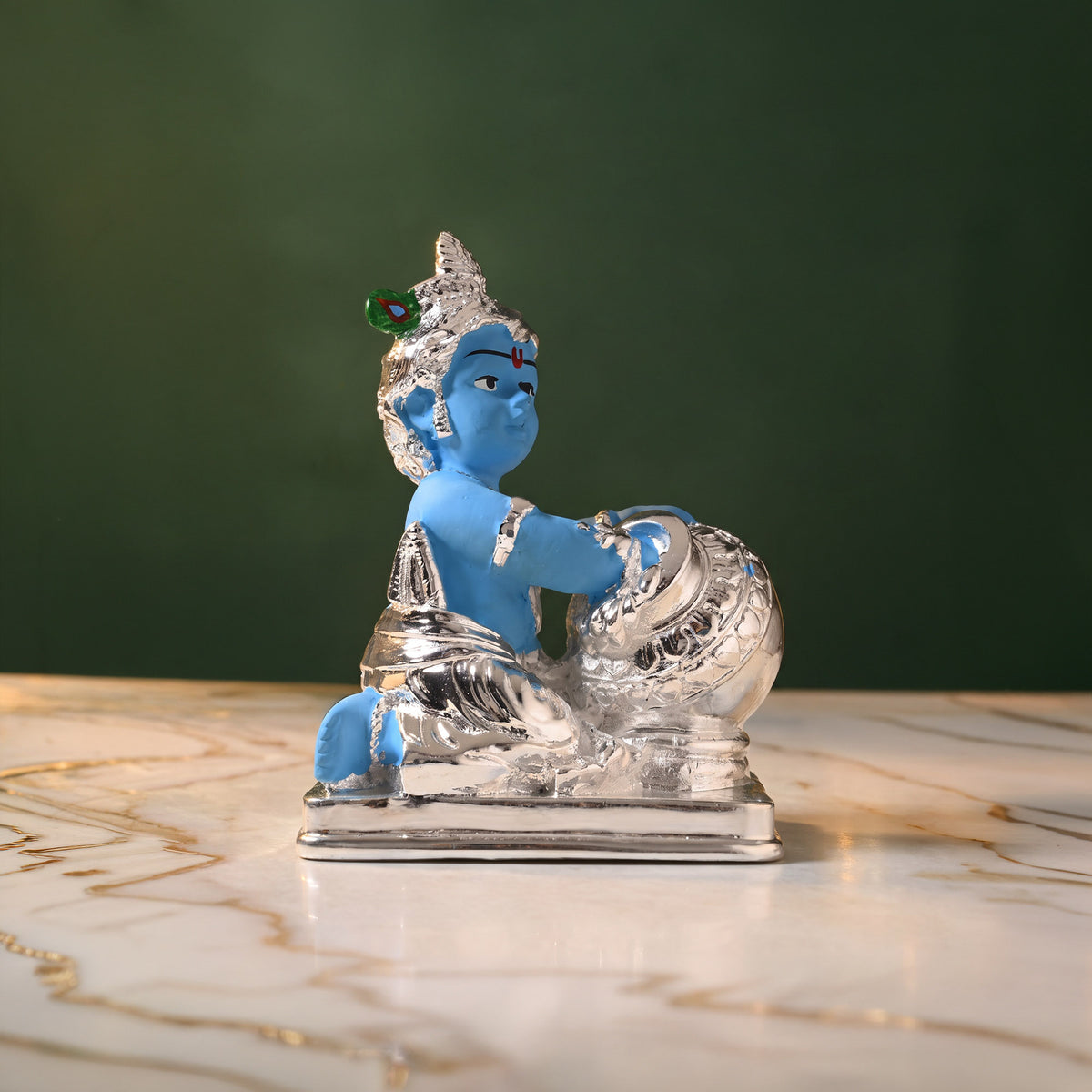 999 Silver Plated Bal Gopal Idol