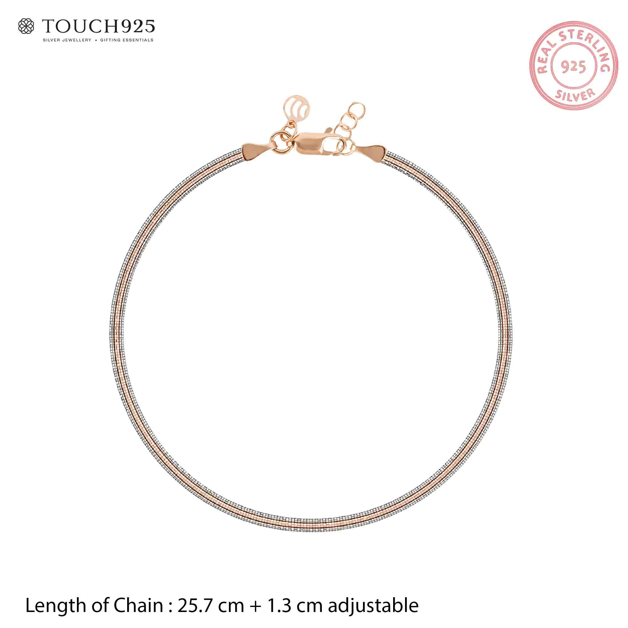 Textured Snake Chain Anklet