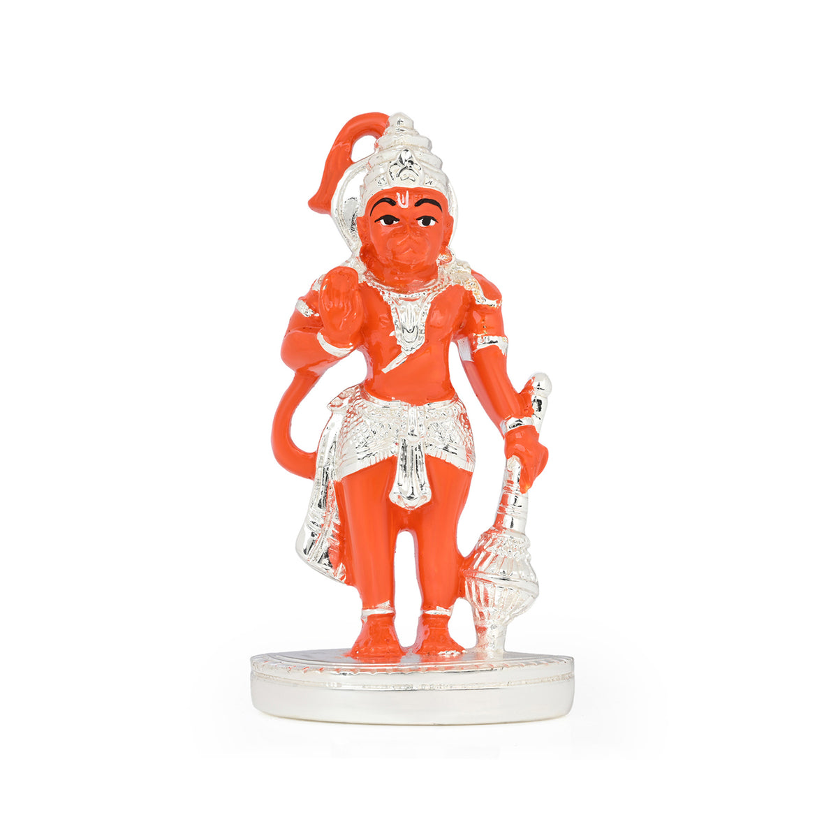999 Silver Plated Hanuman Ji Idol