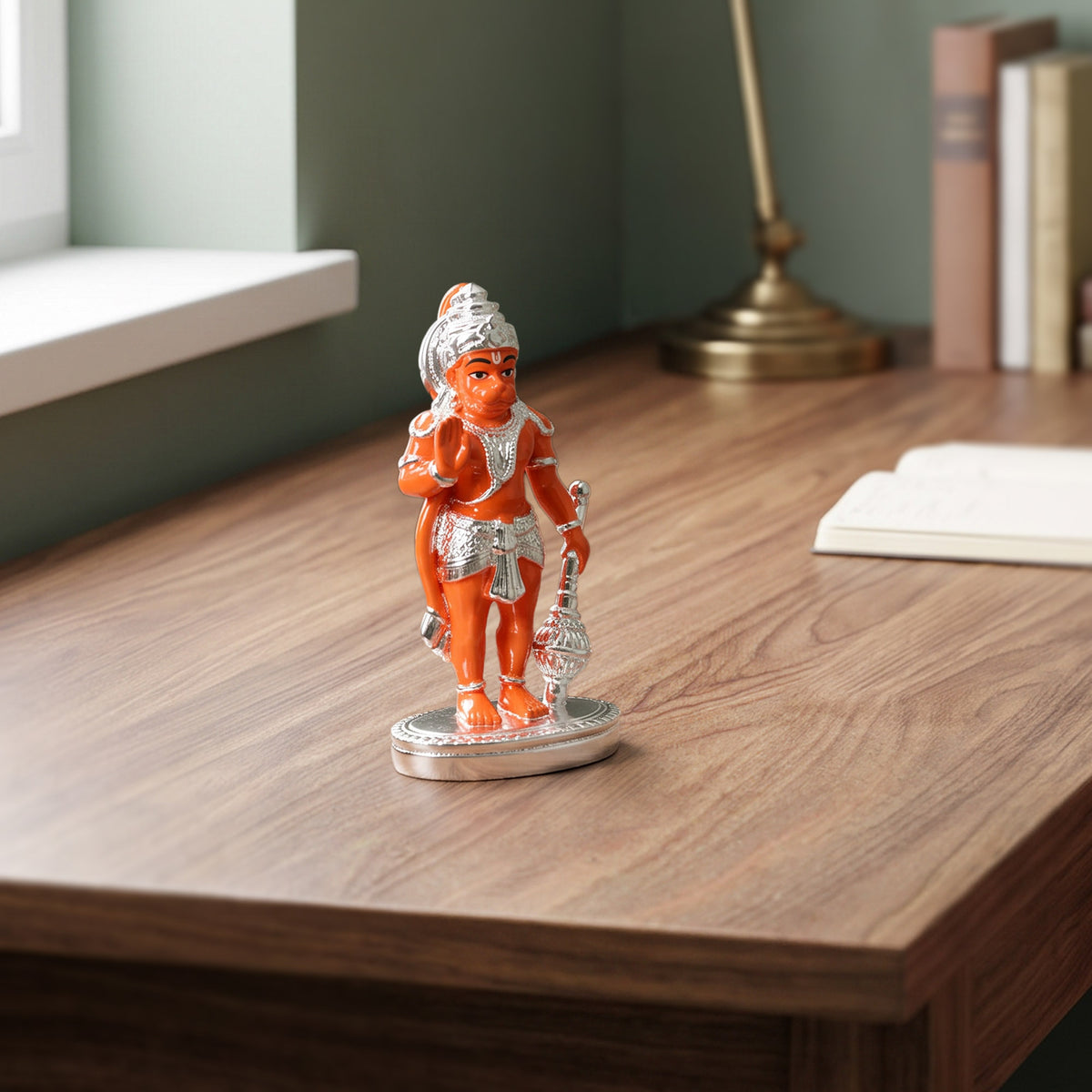 999 Silver Plated Hanuman Ji Idol