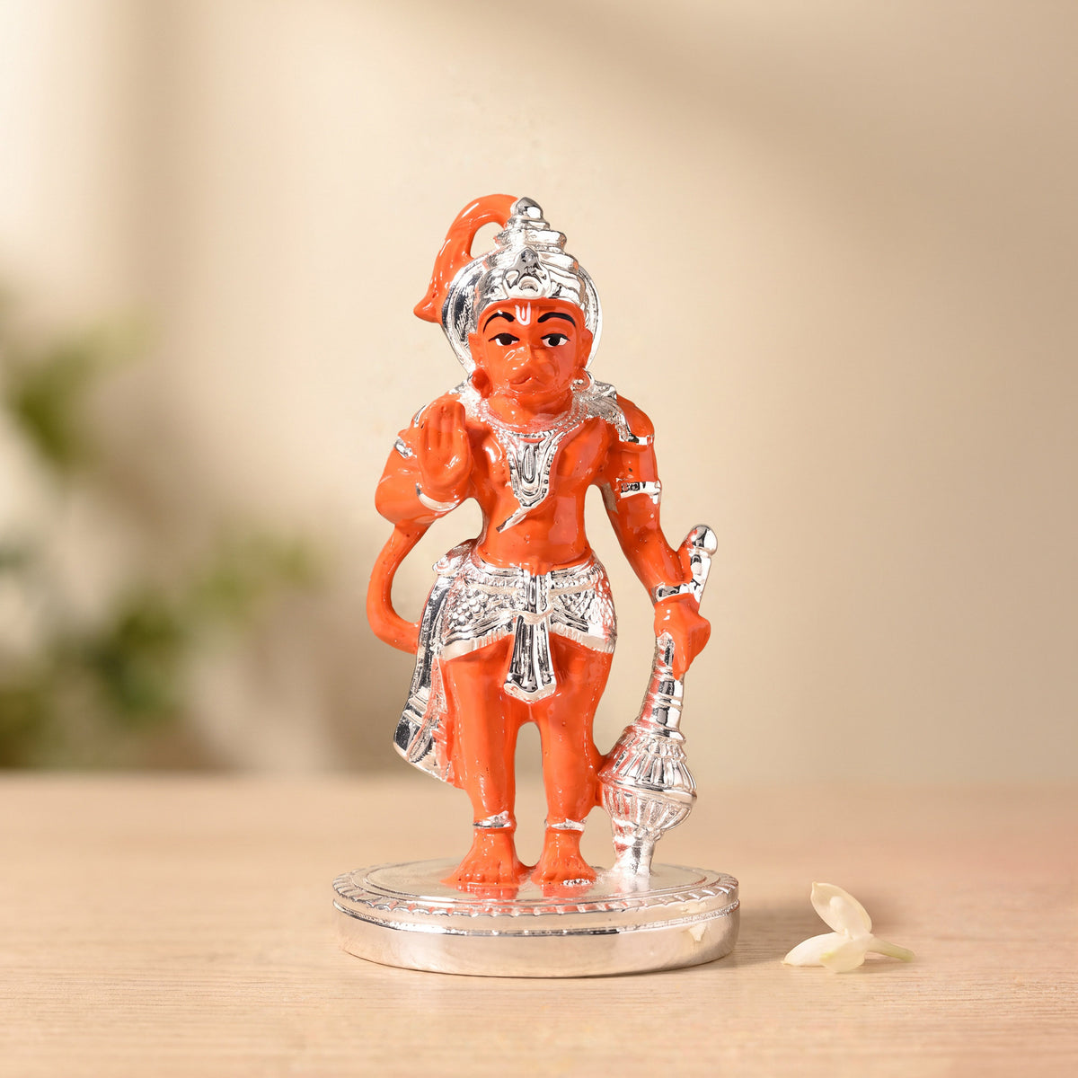 999 Silver Plated Hanuman Ji Idol