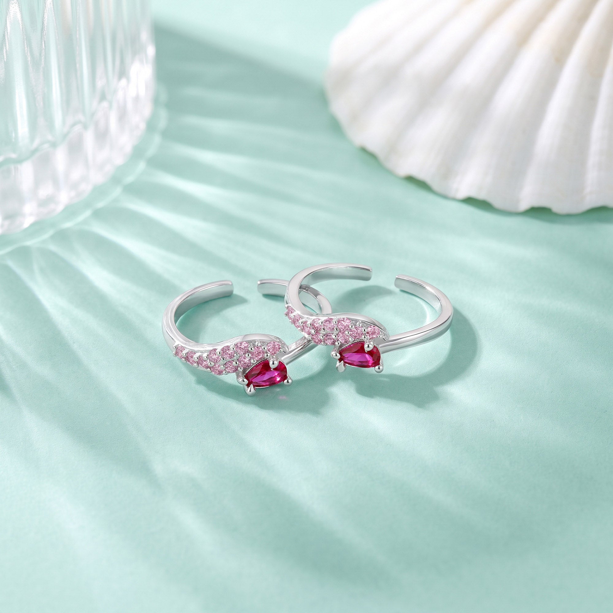 Pear Bypass Toe Ring