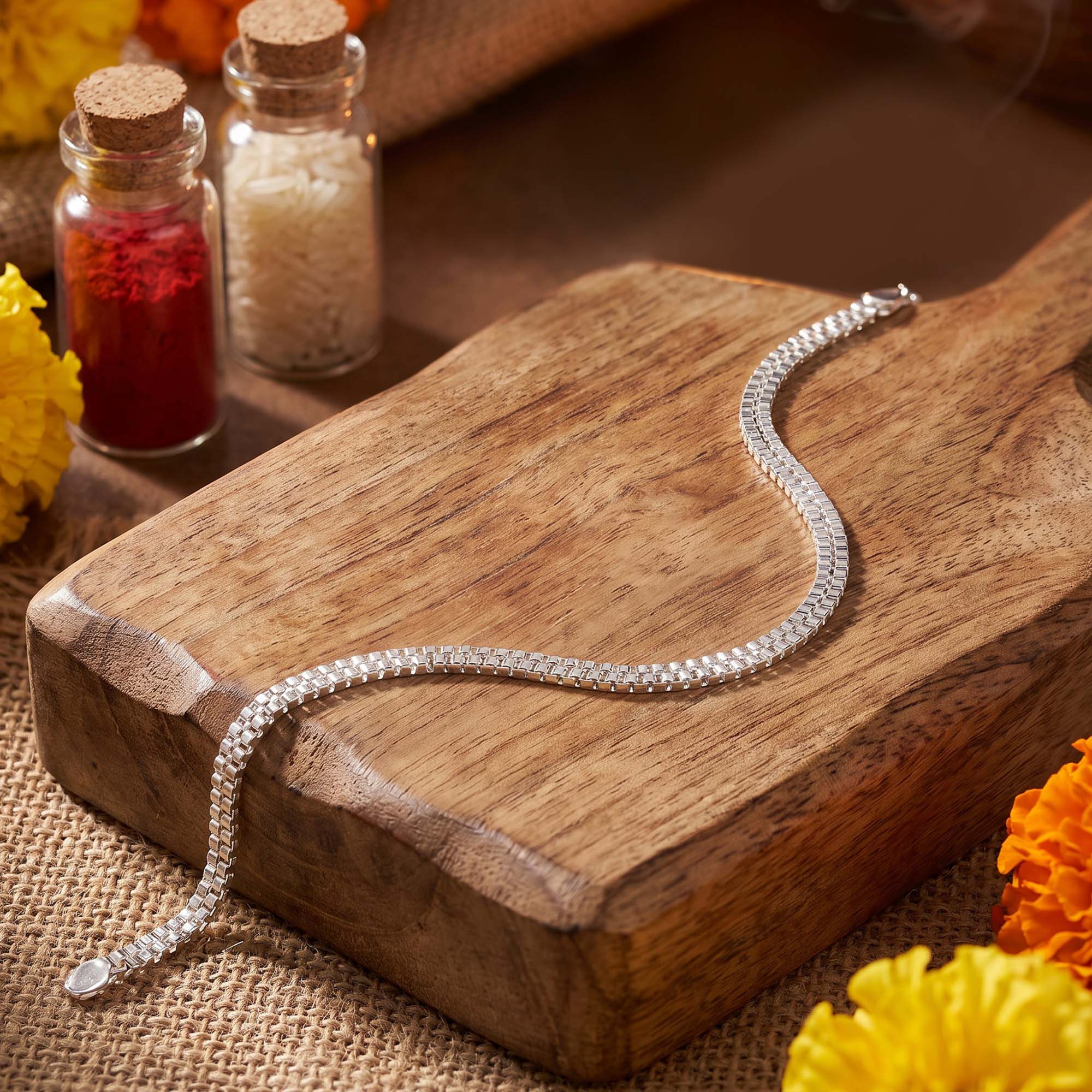 SIlver Sangam Forever Rakhi