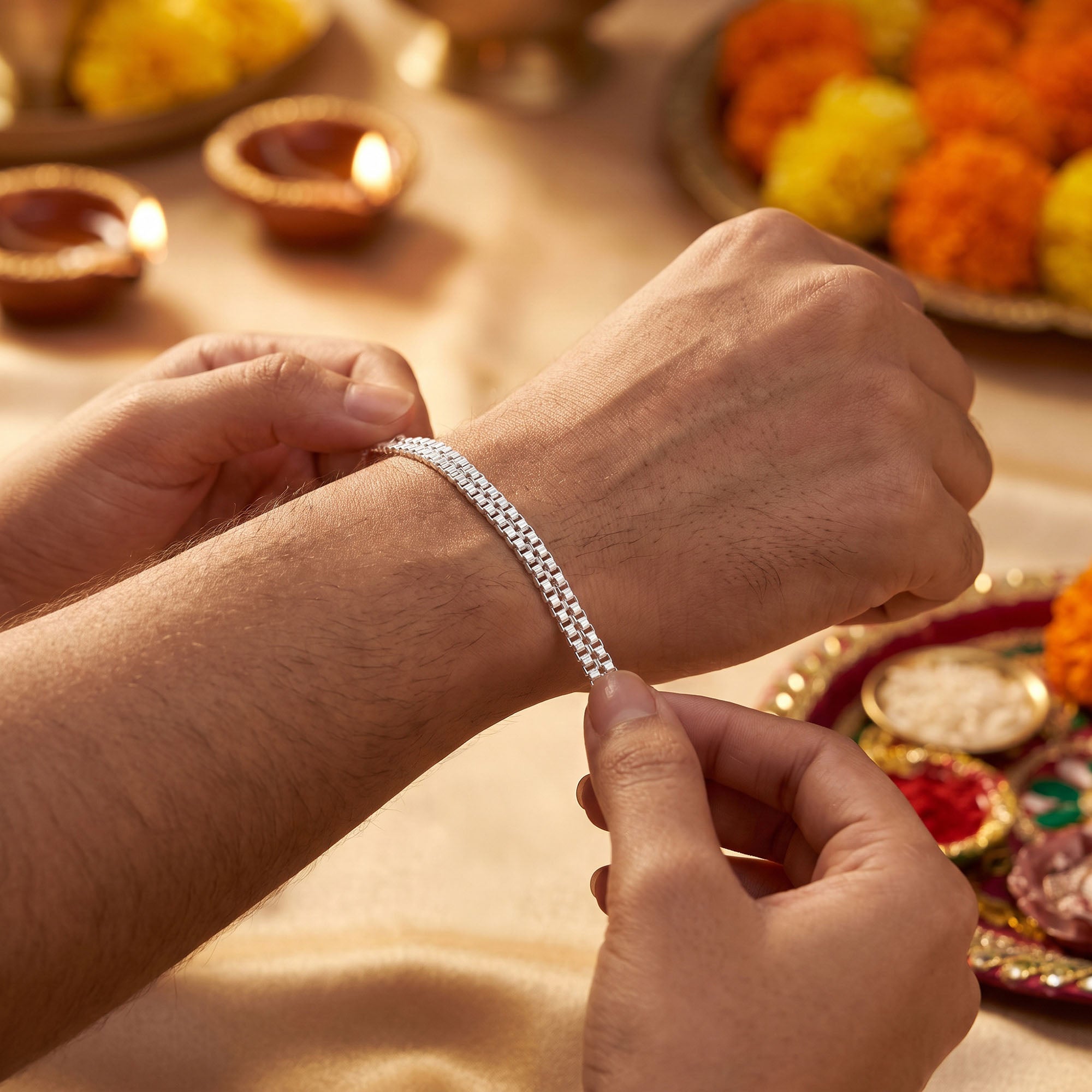 SIlver Sangam Forever Rakhi