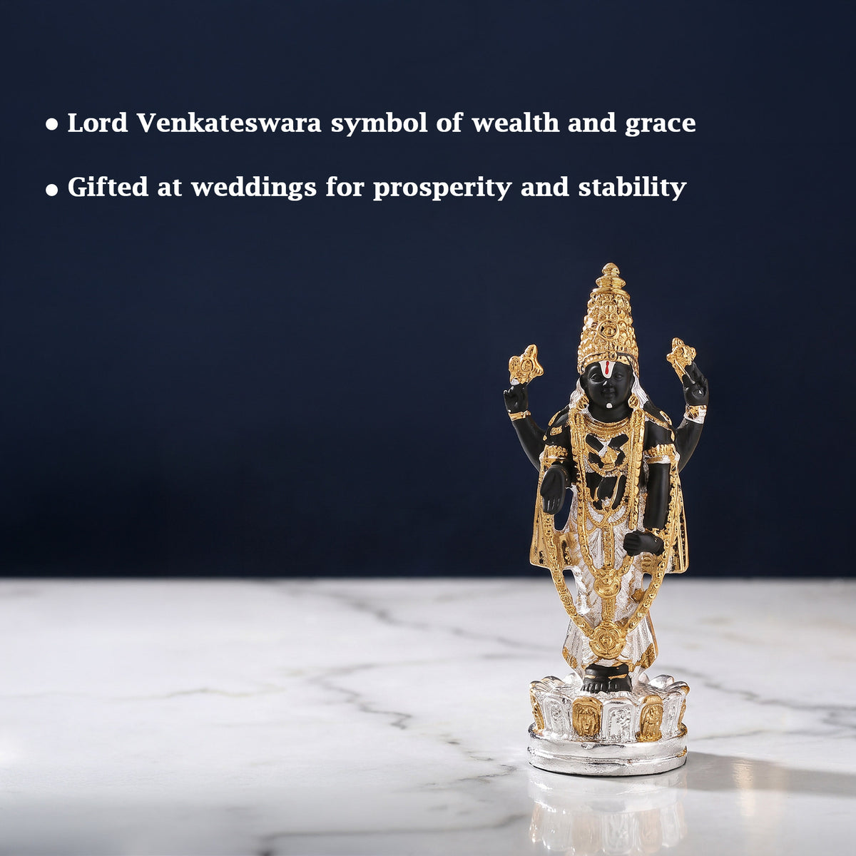 999 Silver Plated Balaji Idol