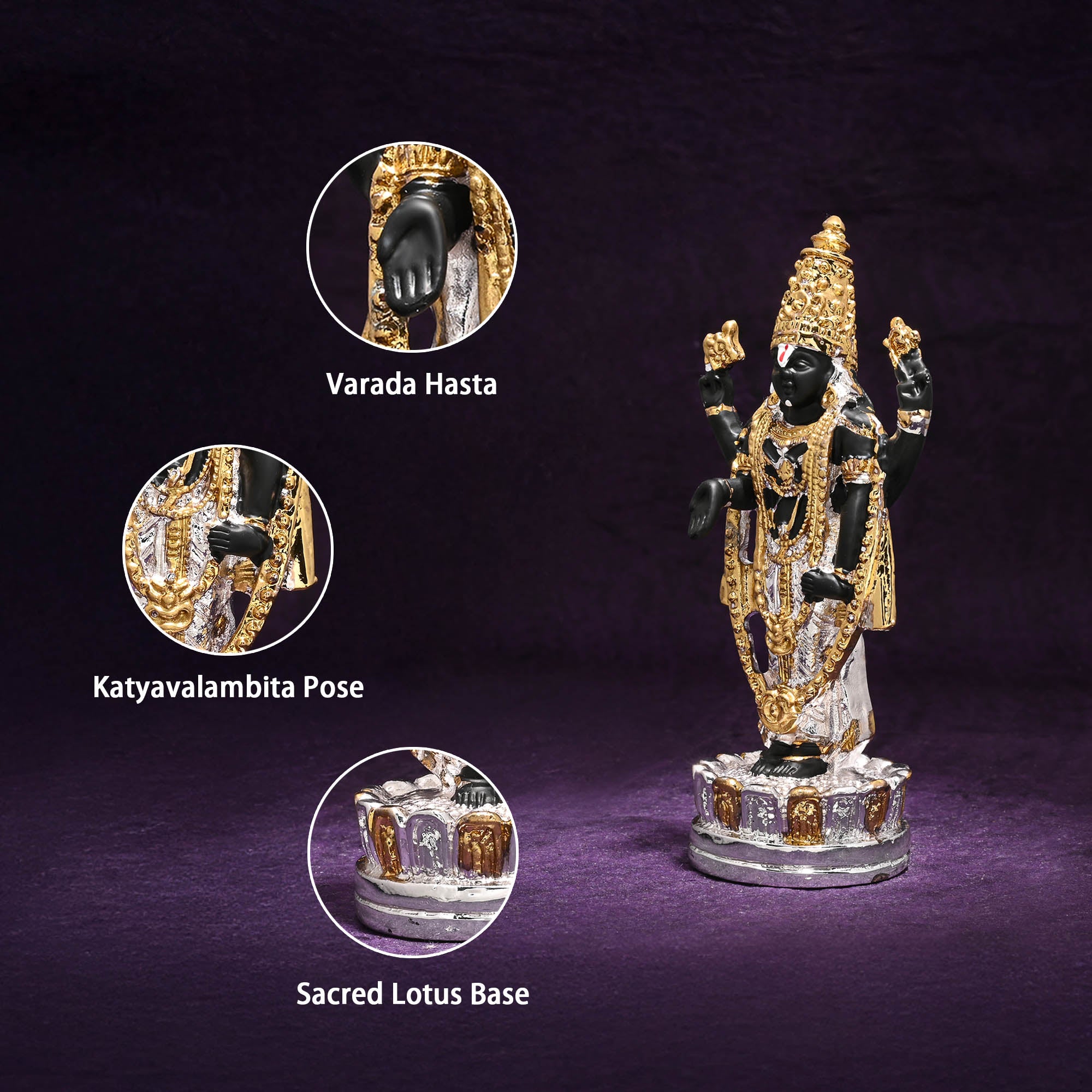 999 Silver Plated Balaji Idol