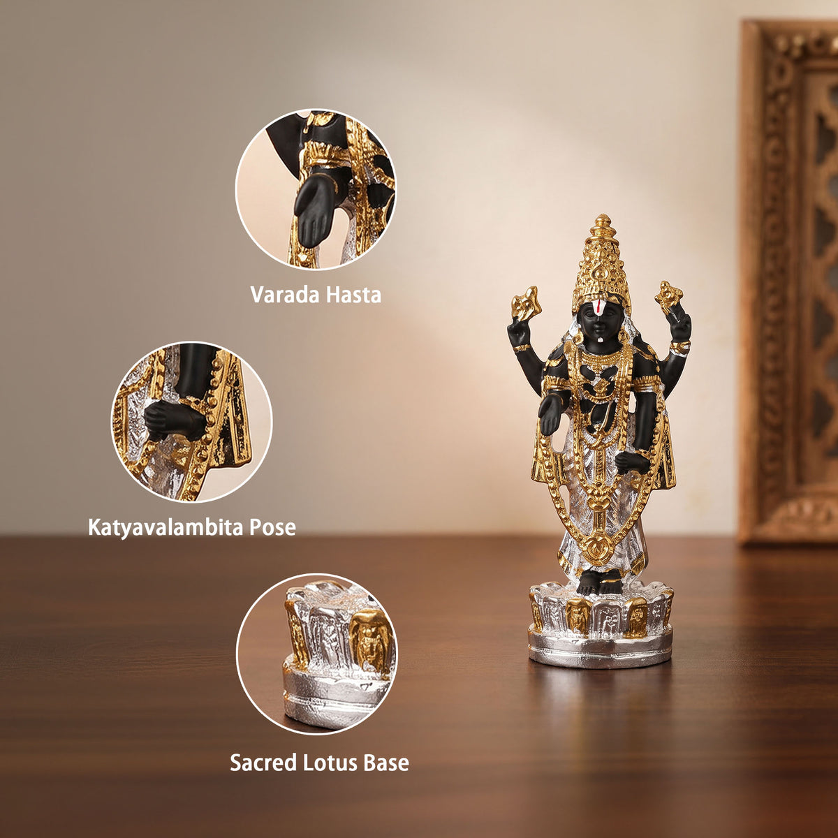 999 Silver Plated Balaji Idol