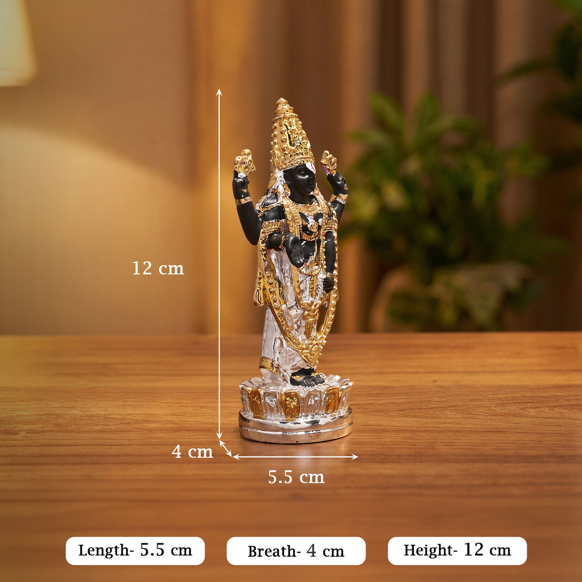 999 Silver Plated Balaji Idol