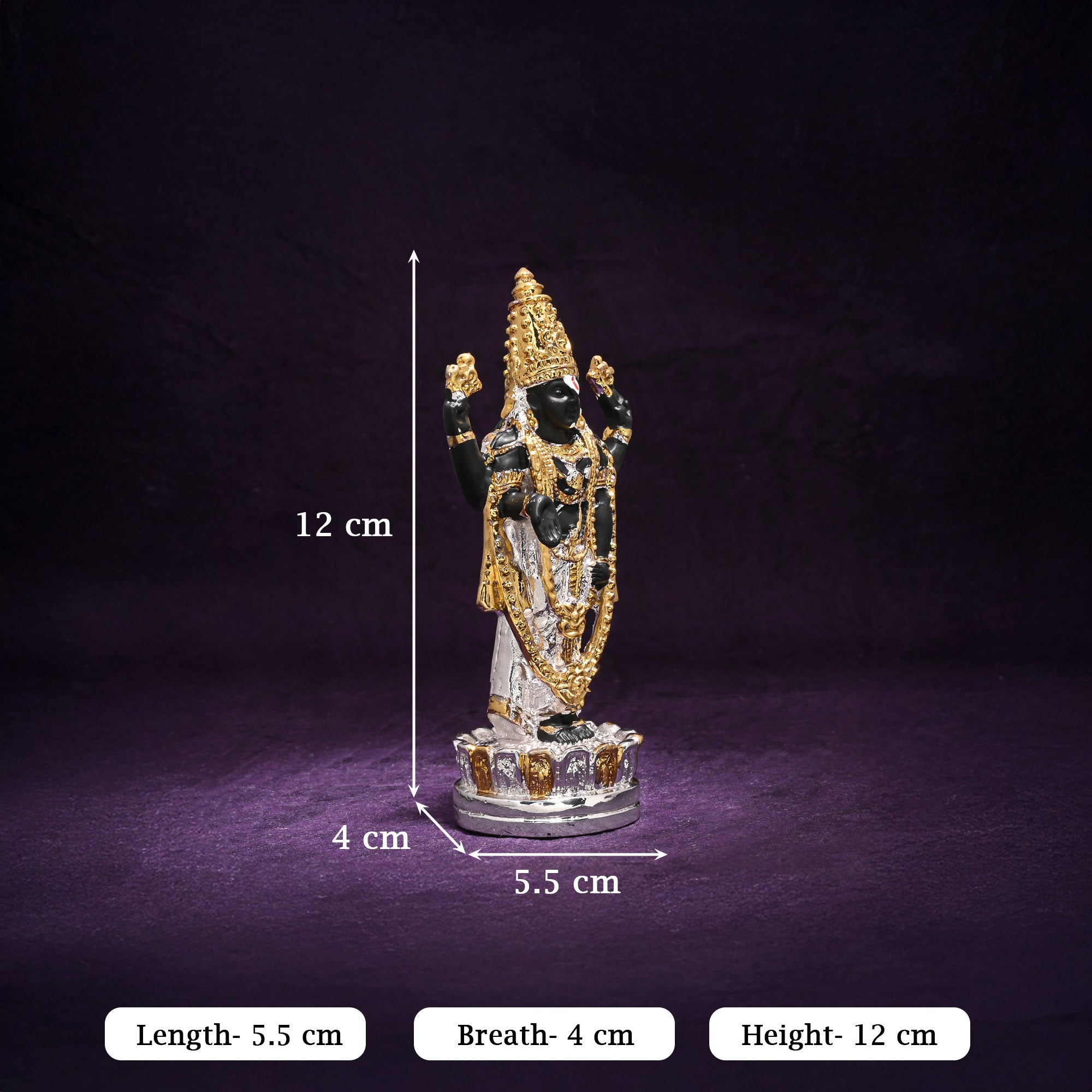 999 Silver Plated Balaji Idol