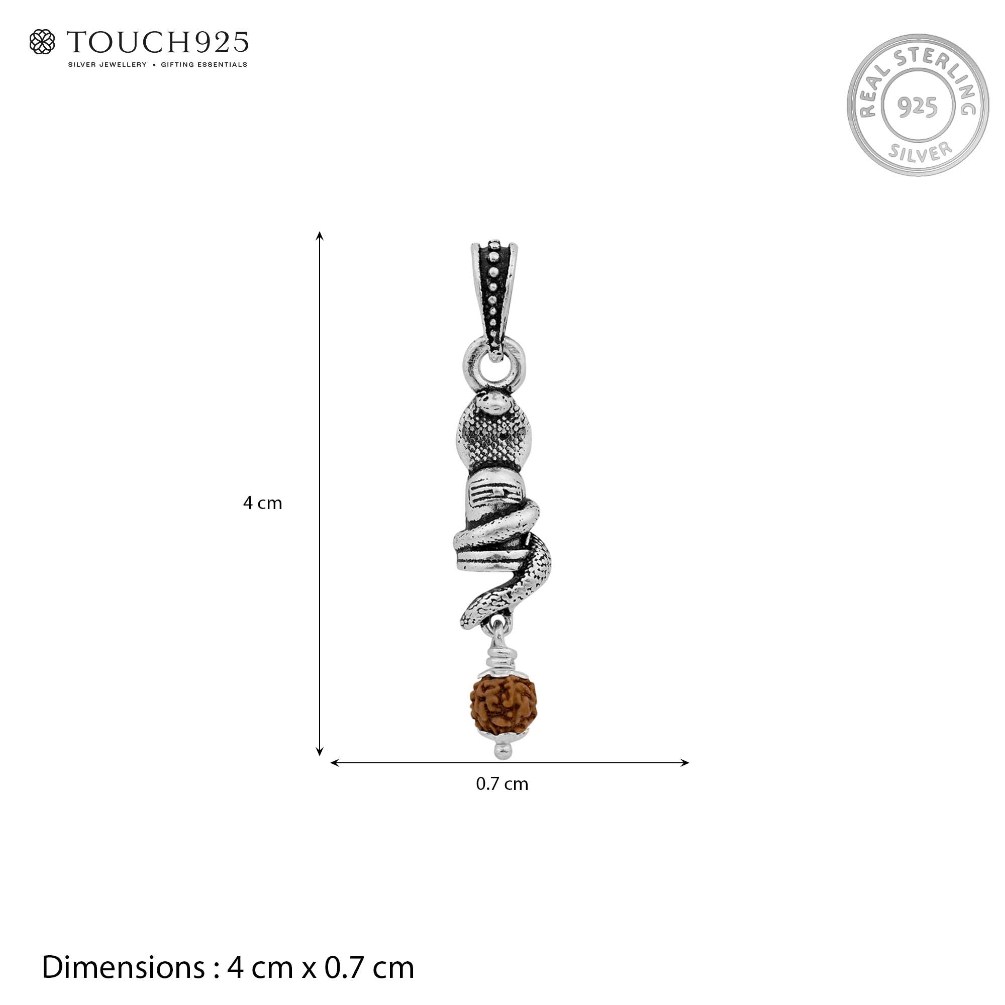 Shiva Lingam Snake Pendant