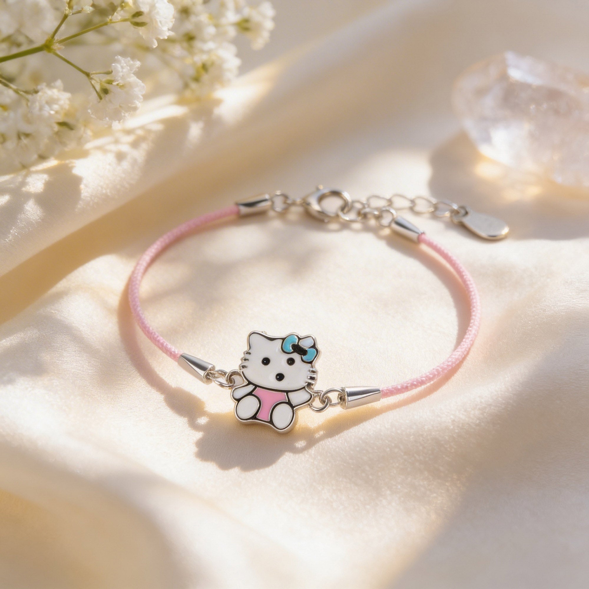925 Silver Hello Kitty Kids Bracelet - Touch925 Silver Jewellery