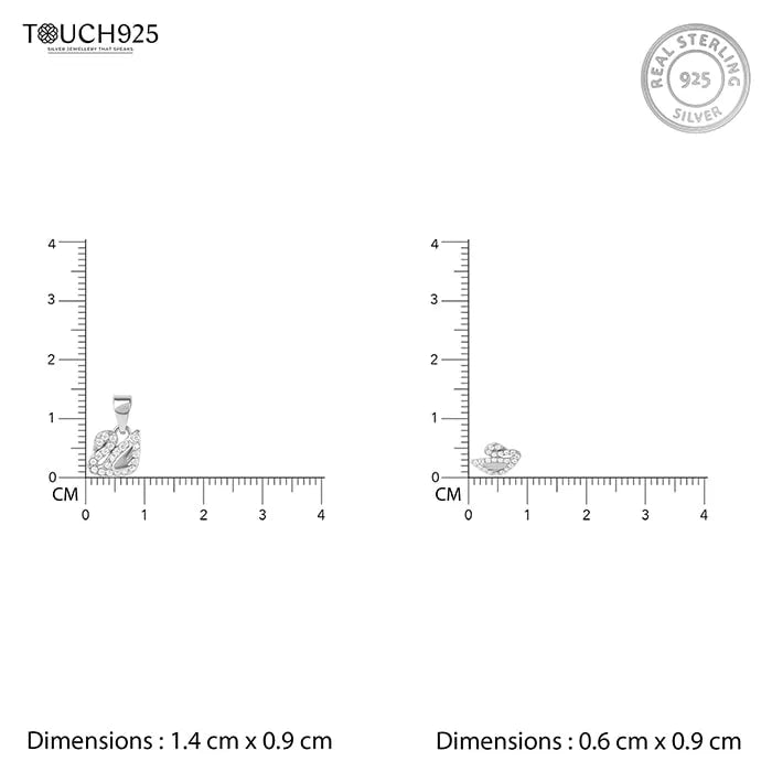 Graceful Swan Pedant set - Touch925