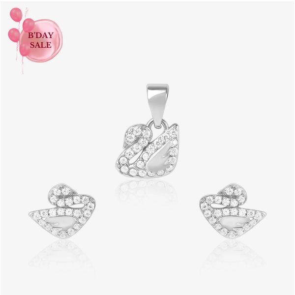 Graceful Swan Pedant set - Touch925
