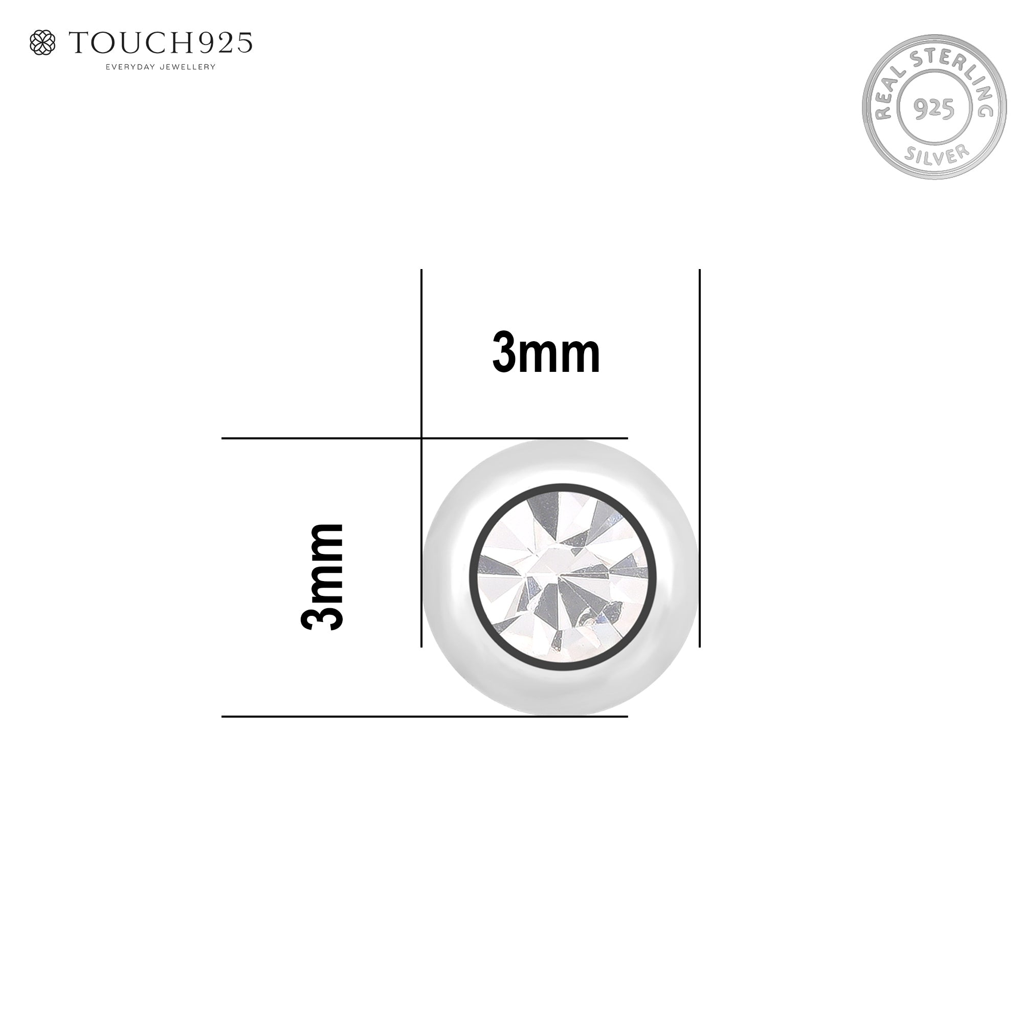 Dome Glow Nose Pin