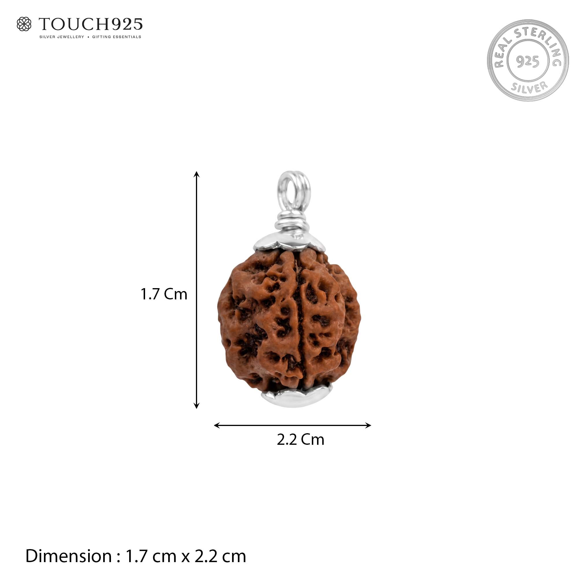 Silver Rudraksha Pendant
