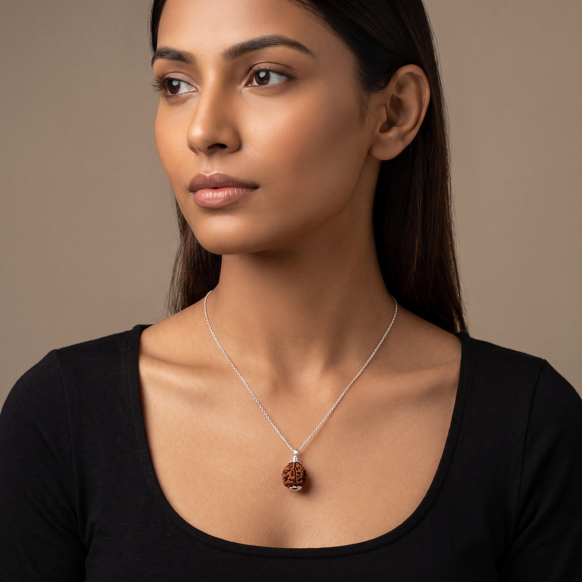 Silver Rudraksha Pendant