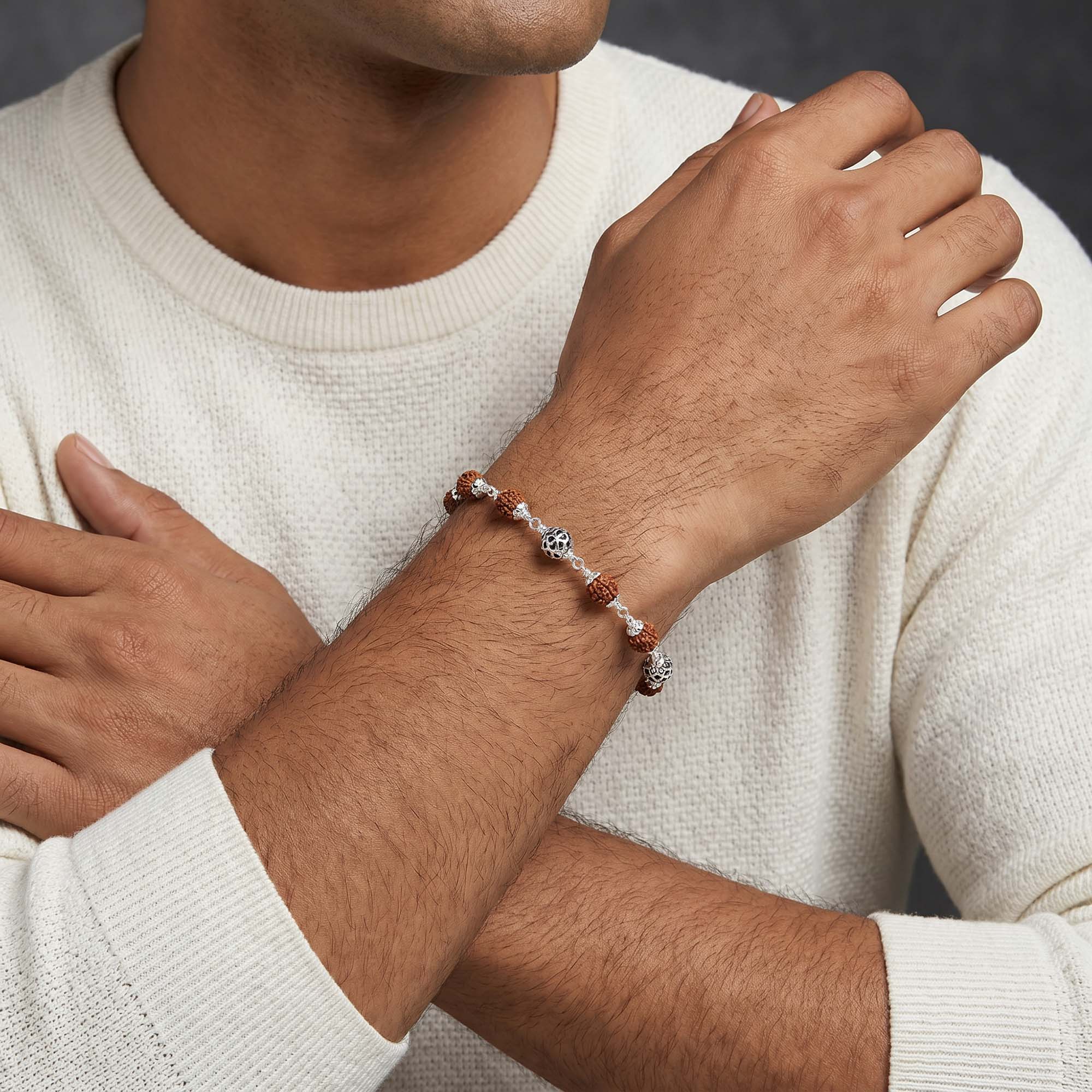 Sacred Rudraksha Men's Bracelet