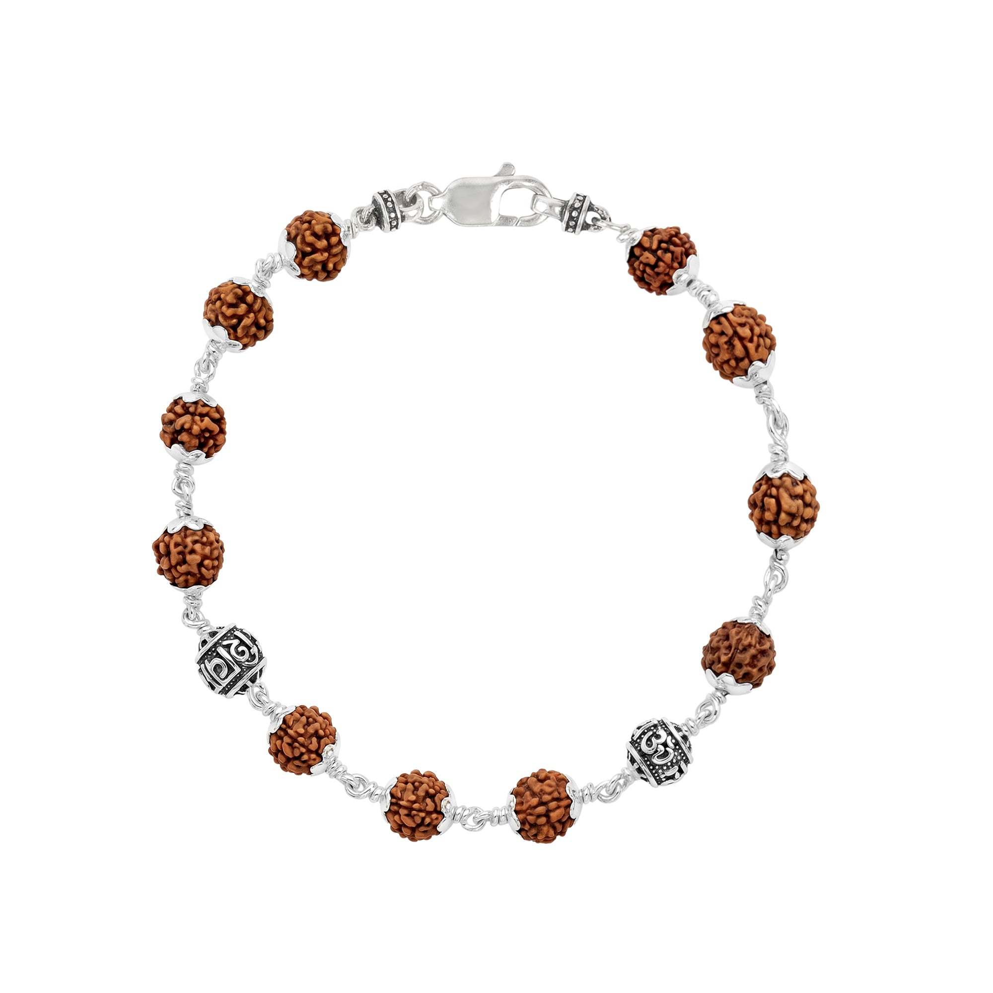 Om Rudraksha Men's Bracelet