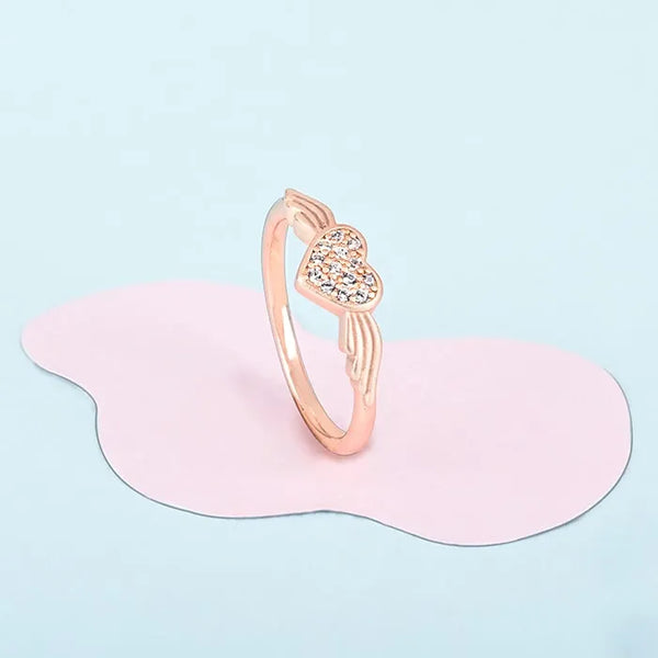 Angelic Embrace Rose Gold Ring - Touch925