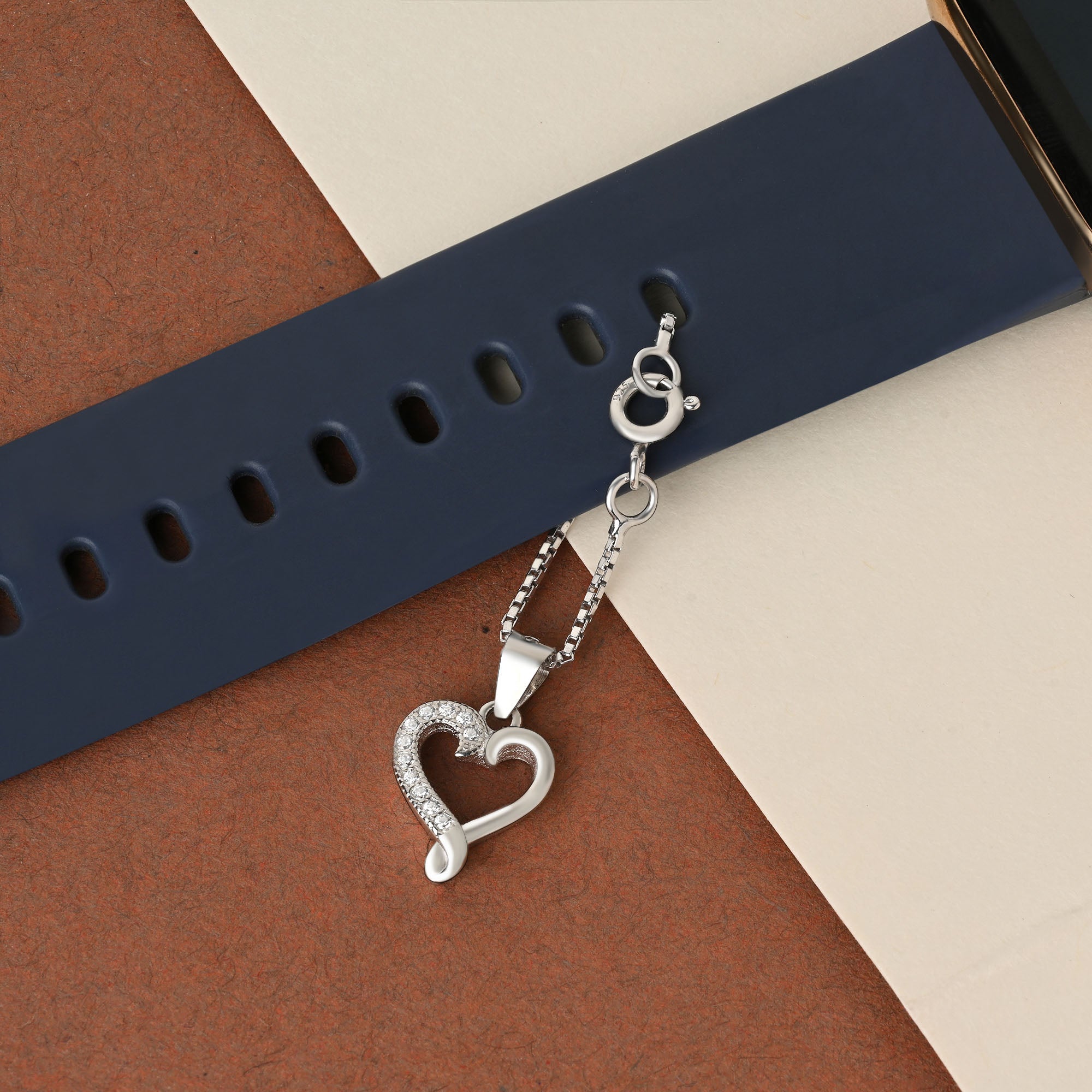 Pavé Loop Heart Charm