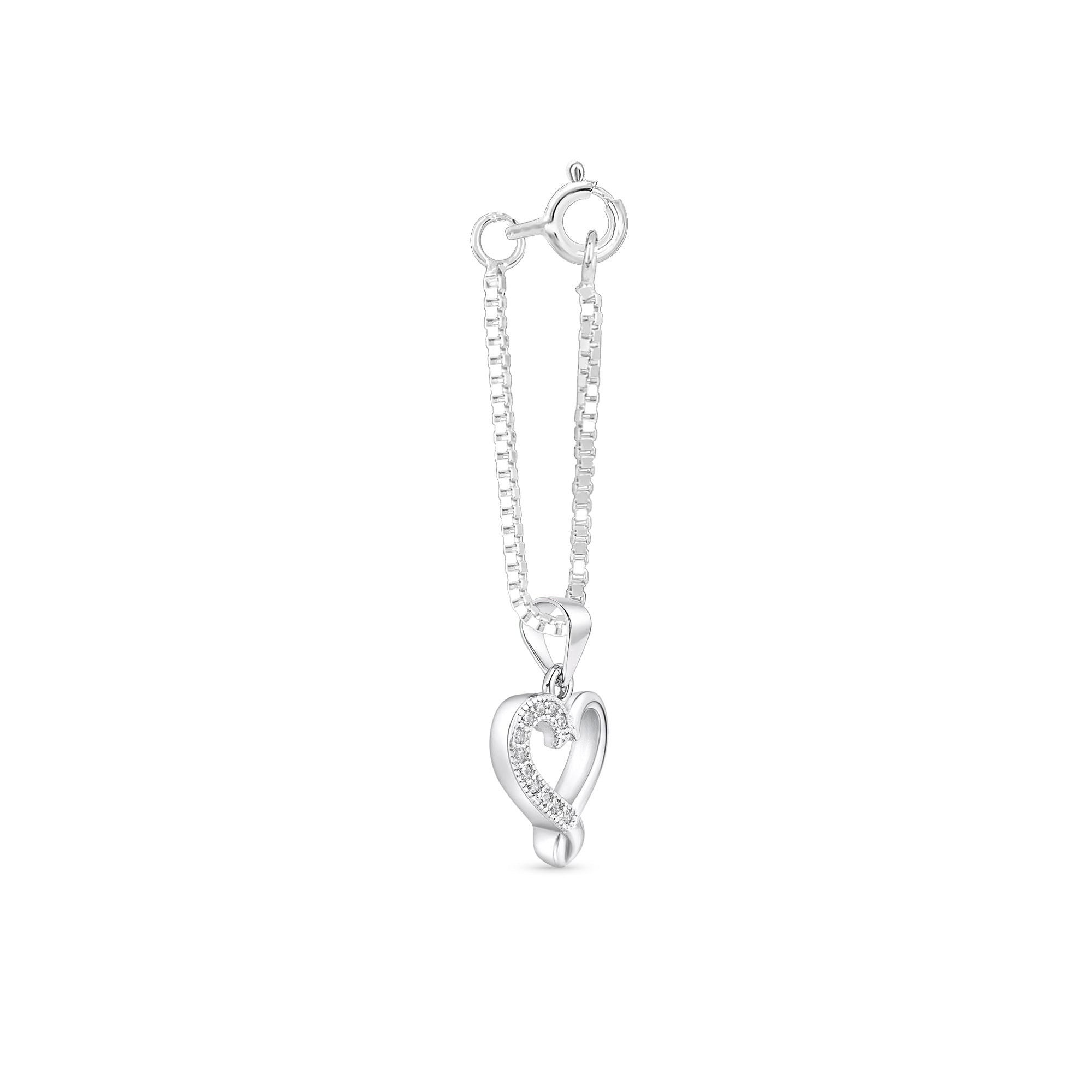 Pavé Loop Heart Charm