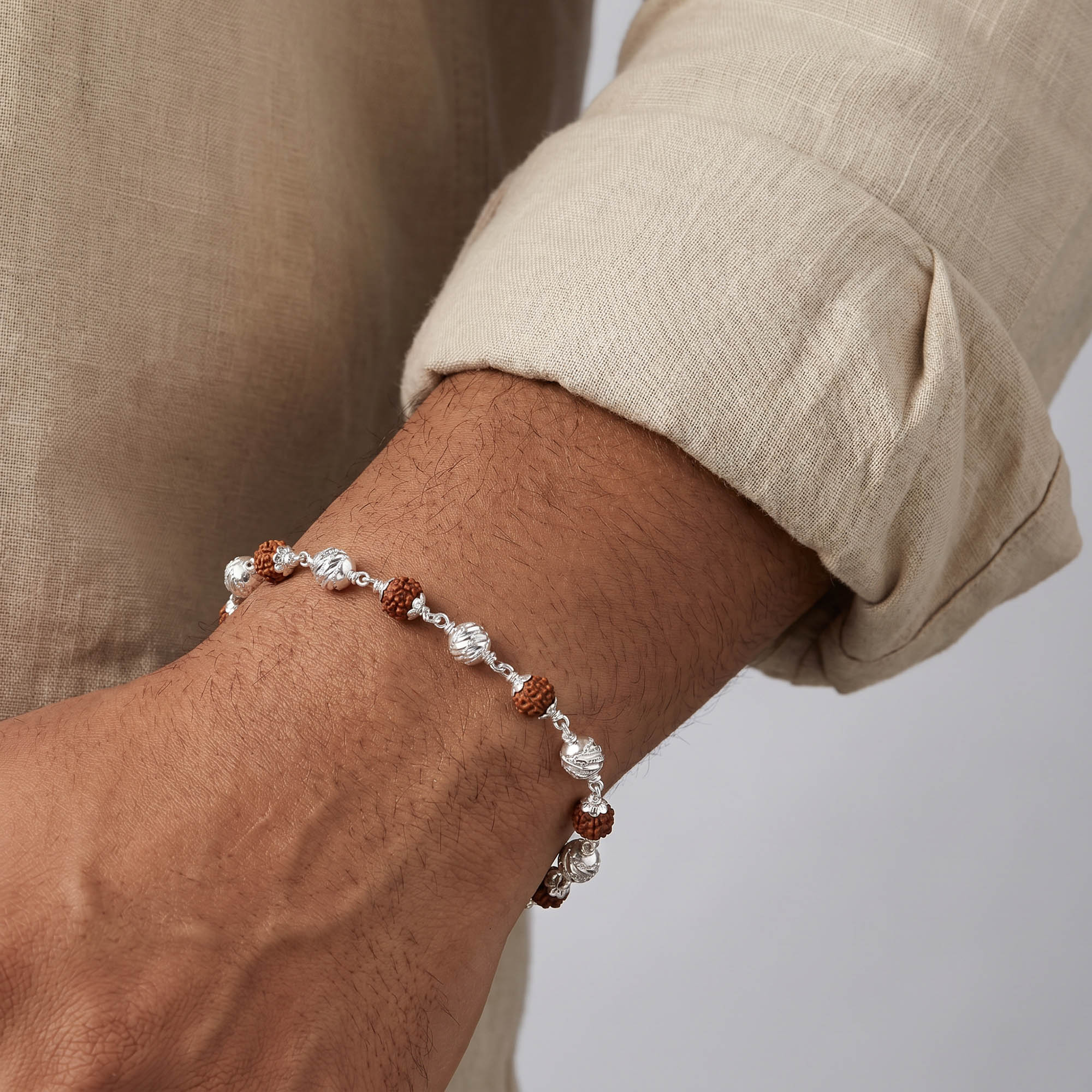Textured Rudraksha Bracelet