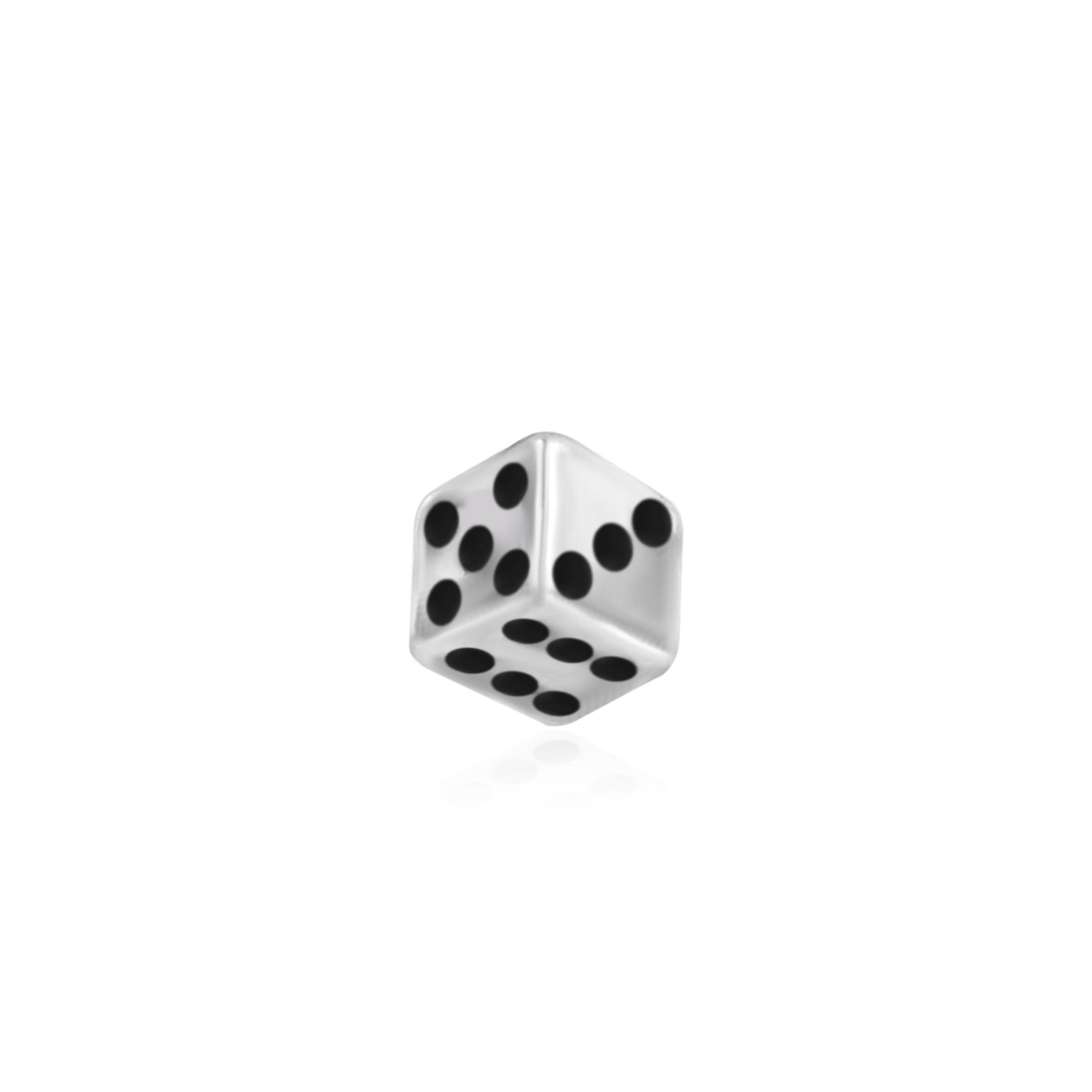 Dice Roll Oxidised Nose Pin