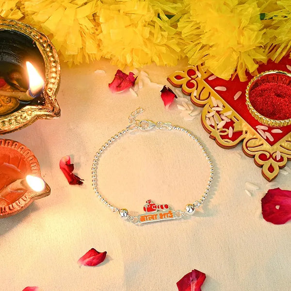 Silver Bala Bhai Rakhi - Touch925