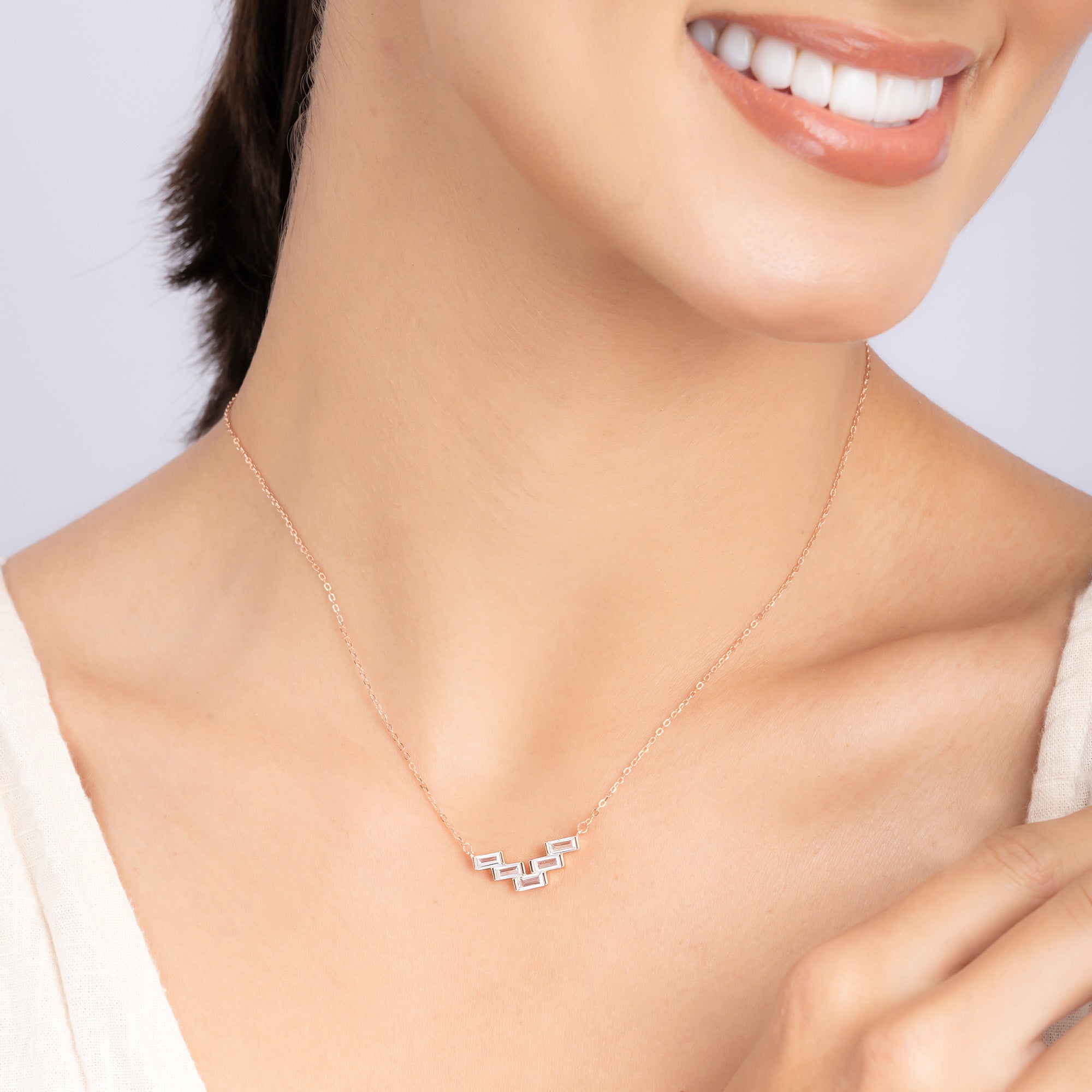 Geometric Stone Necklace