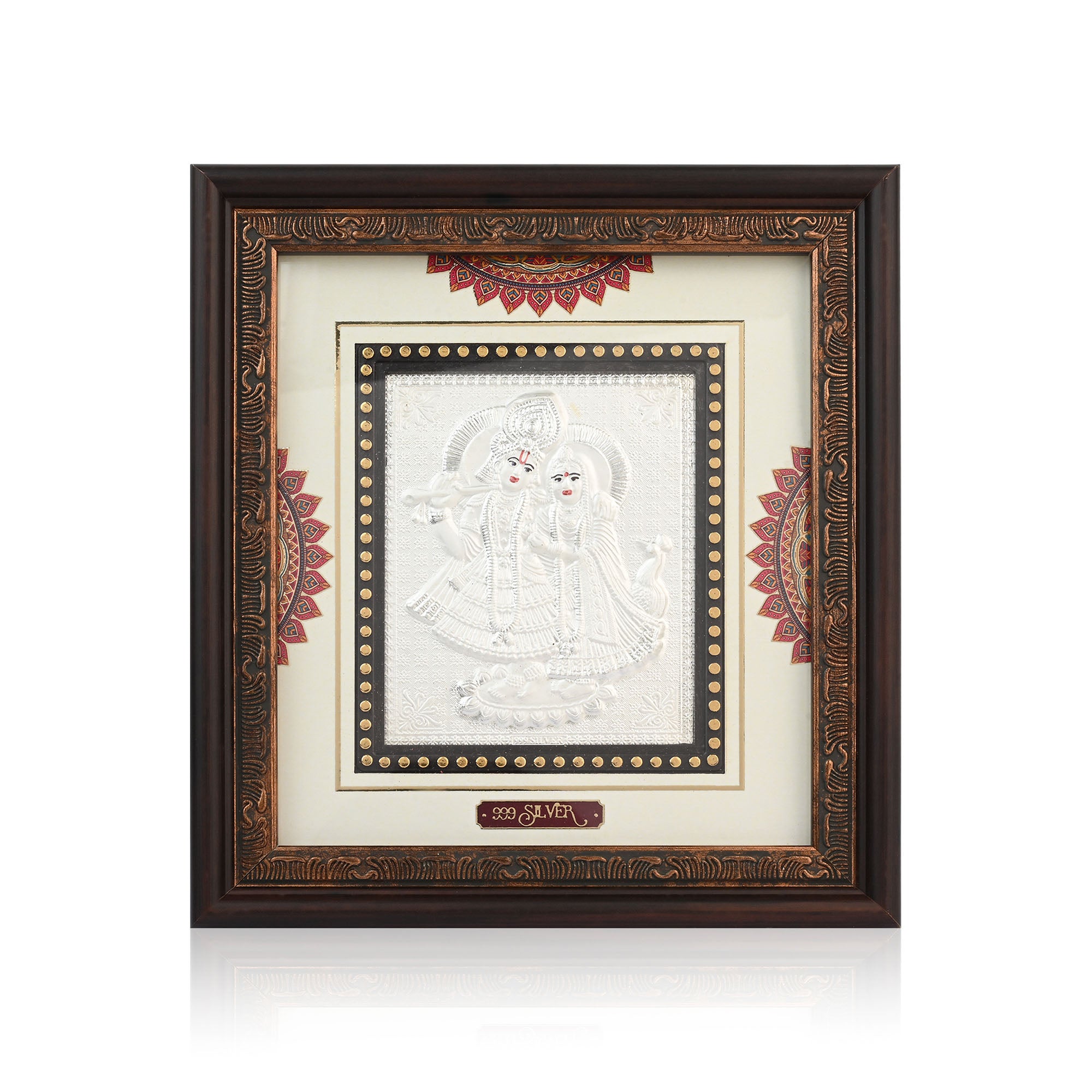 999 Silver Radha Krishna Art Frame
