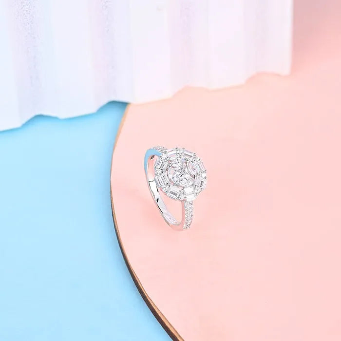 Sparkle beads CZ Ring - Touch925