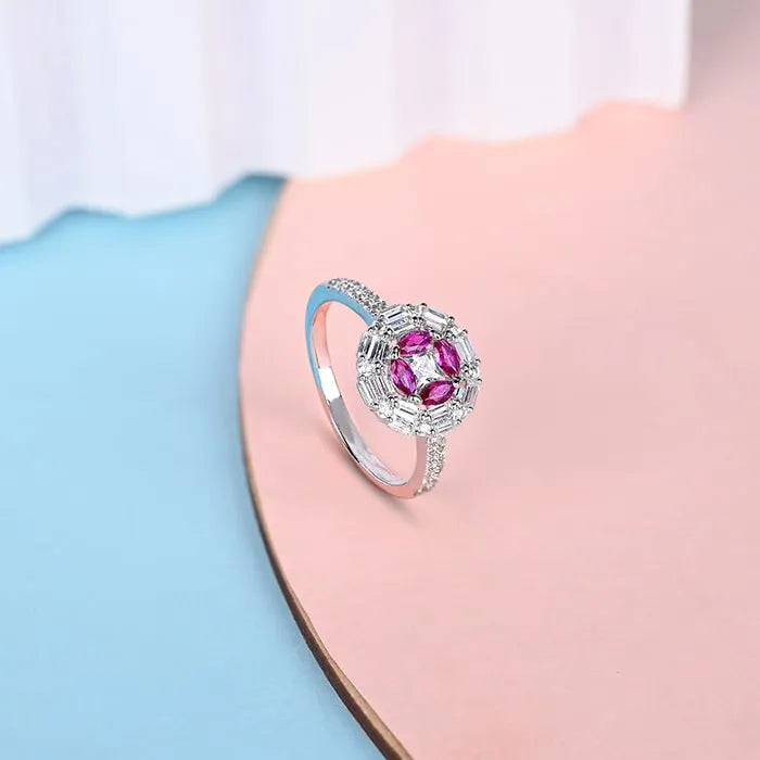 Sparkle beads CZ Ring - Touch925