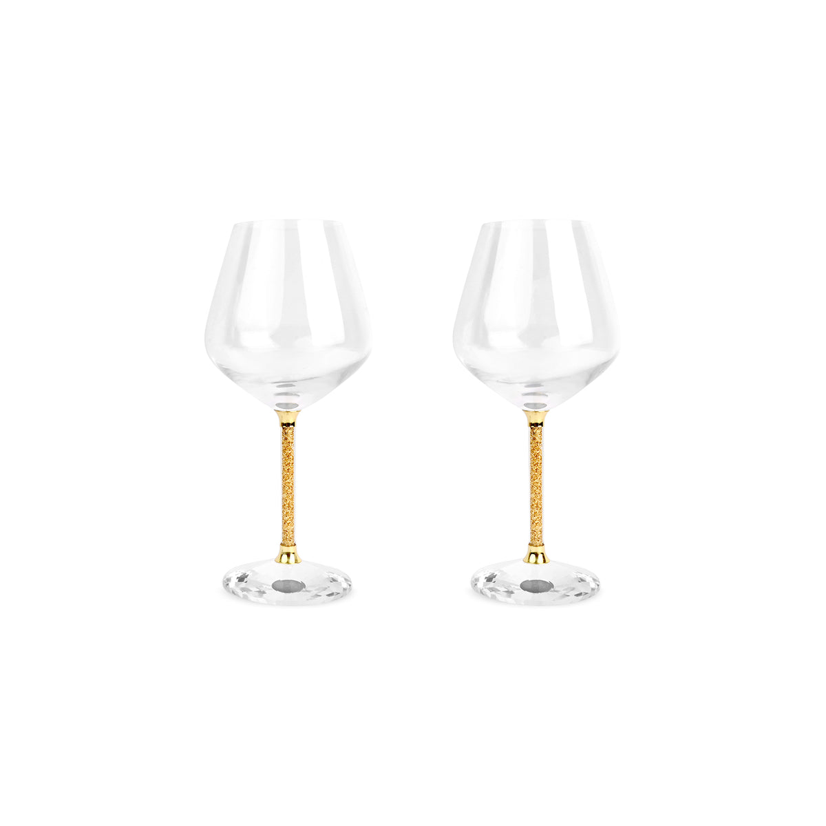 Gold Foiled Wine Glasses