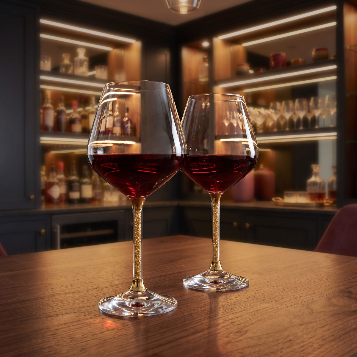 Gold Foiled Wine Glasses