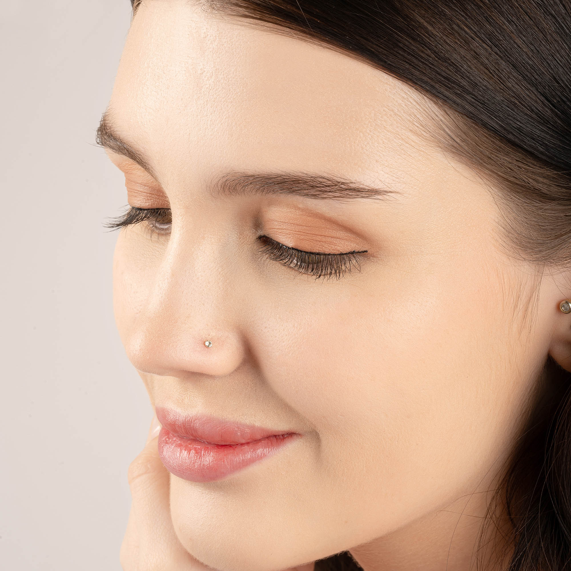 Starlit CZ Nose Pin