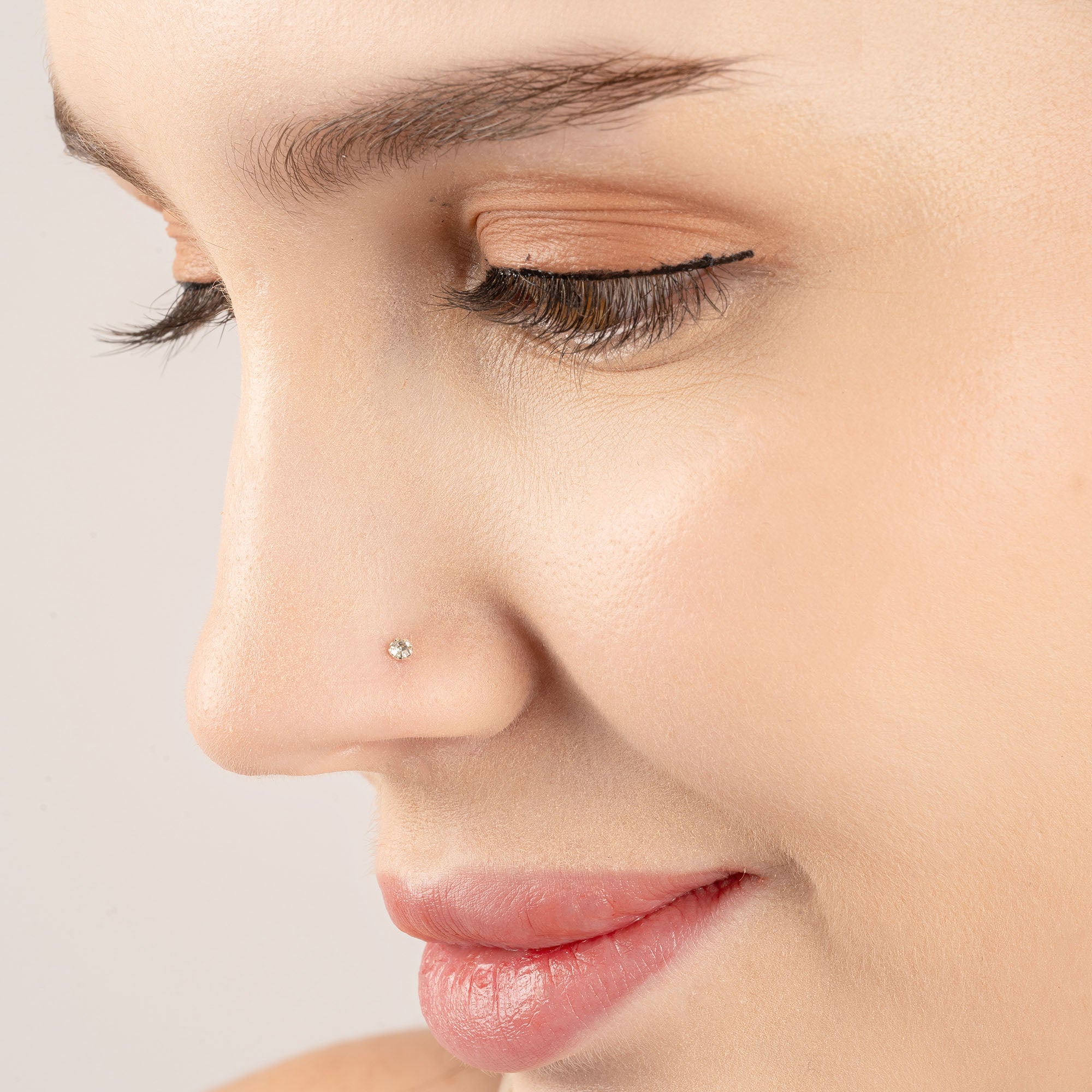 Starlit CZ Nose Pin