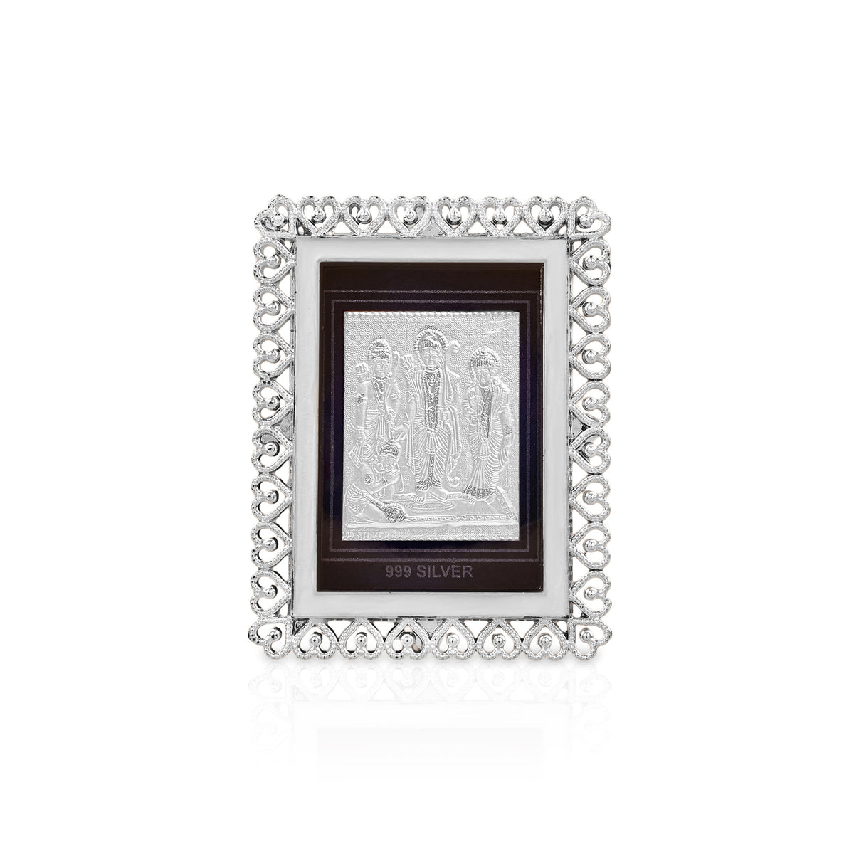 999 Silver Shri Ram Darbar Art Frame