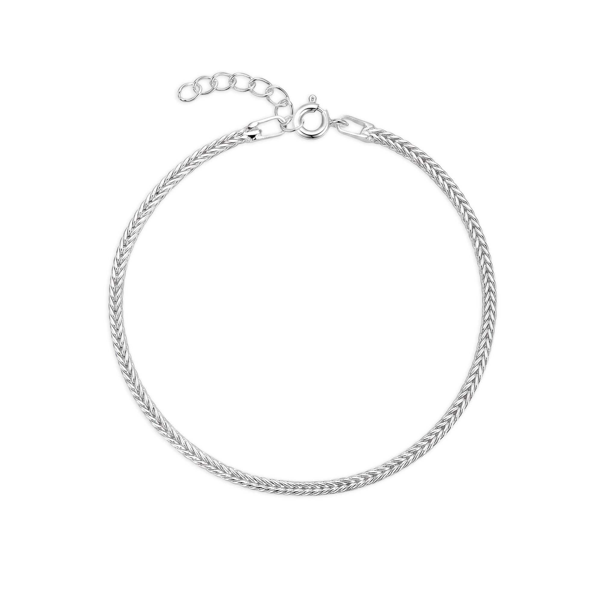 925 Silver Wheat Bracelet